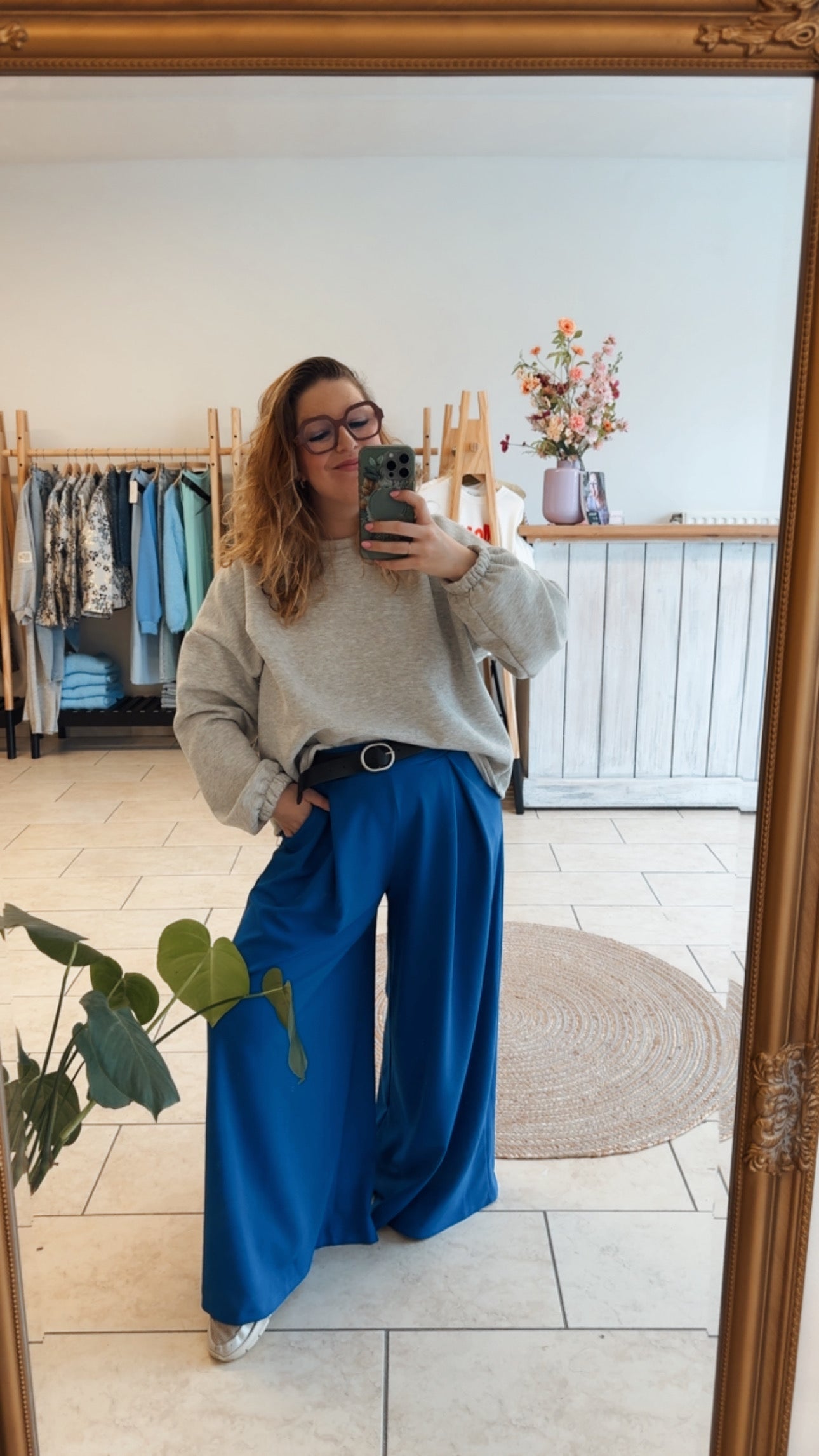 Feel Good Broek | royal blue