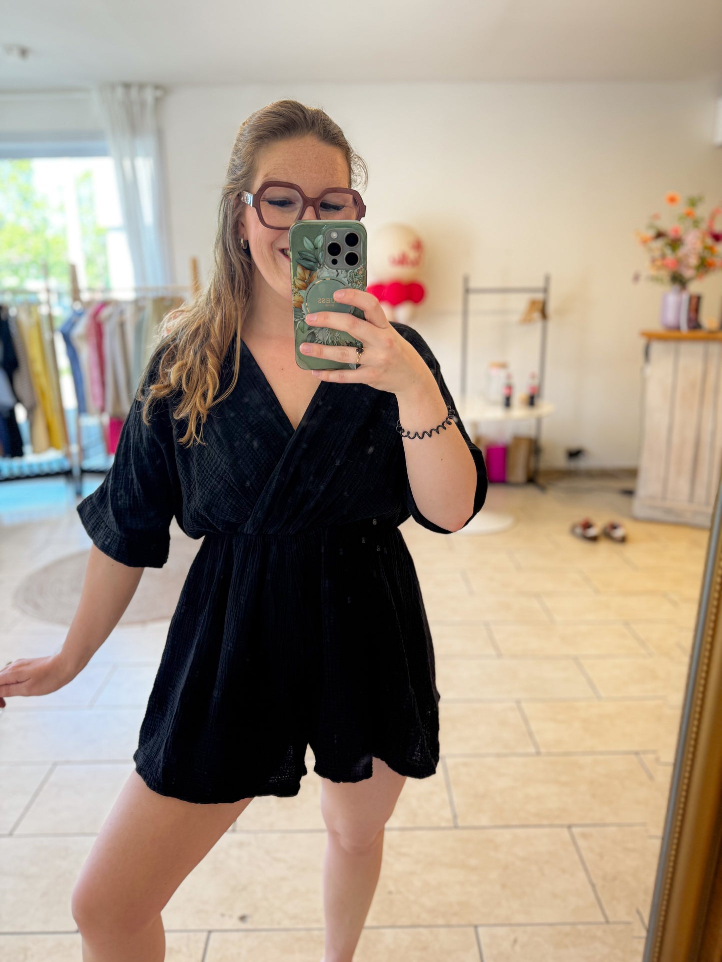 Jade playsuit | zwart