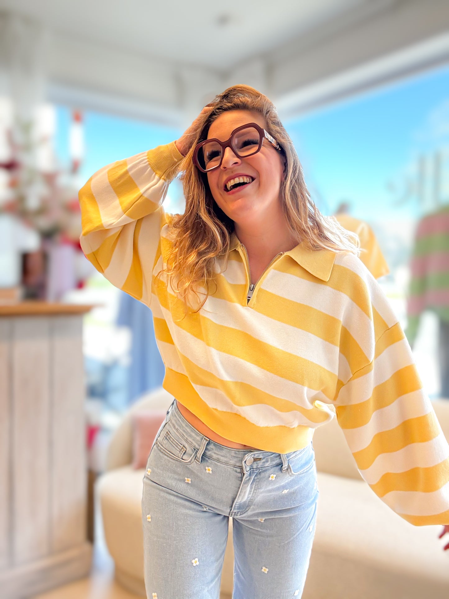 Bonnie sweater | Geel
