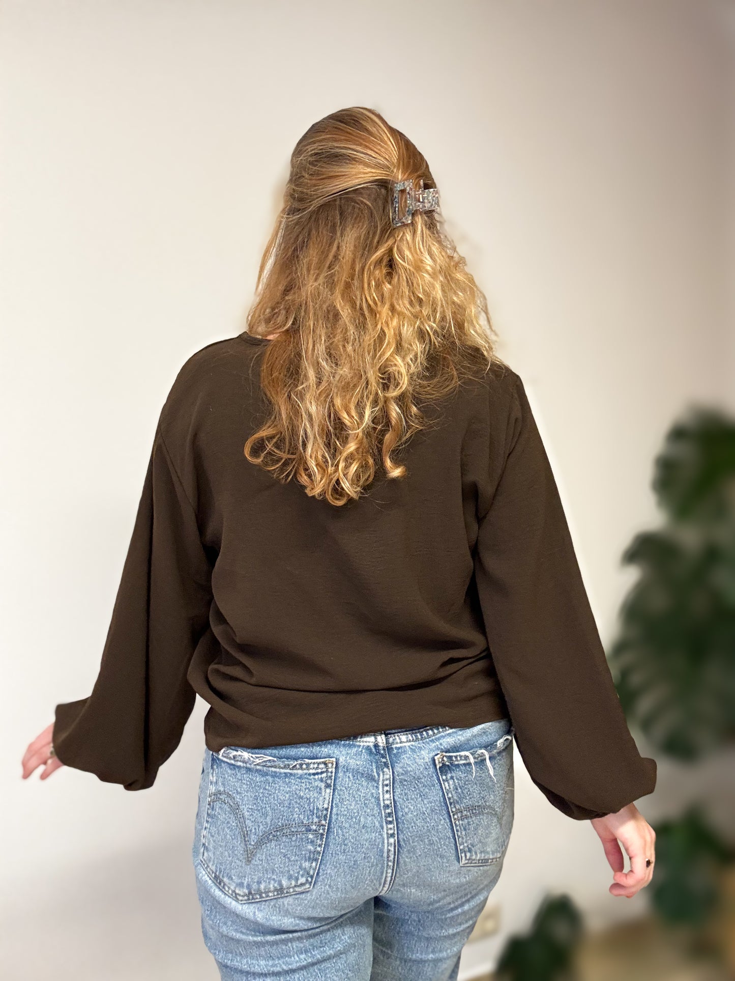 Bloom blouse | Chocolate