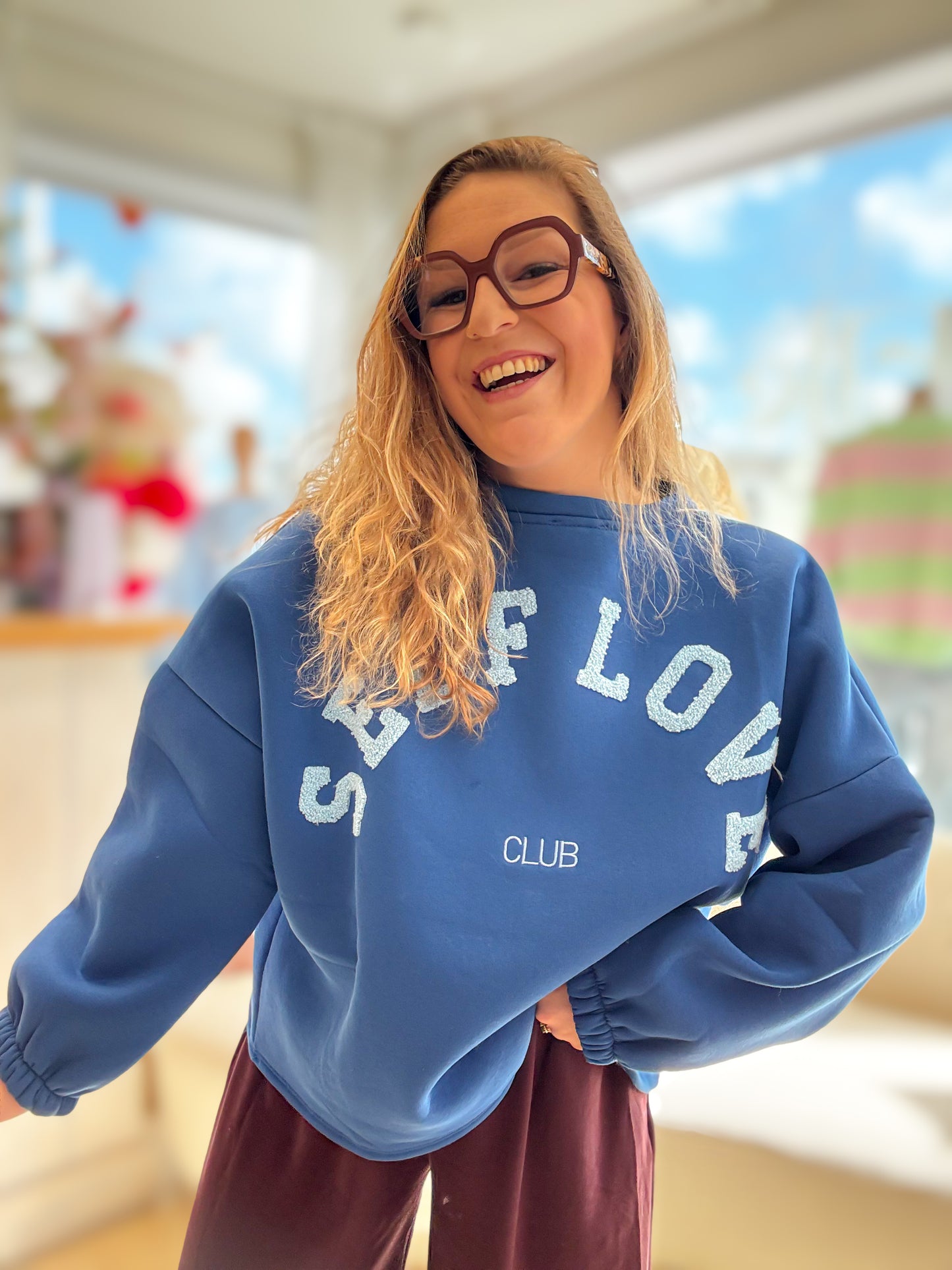 SELF LOVE SWEATER | Blauw