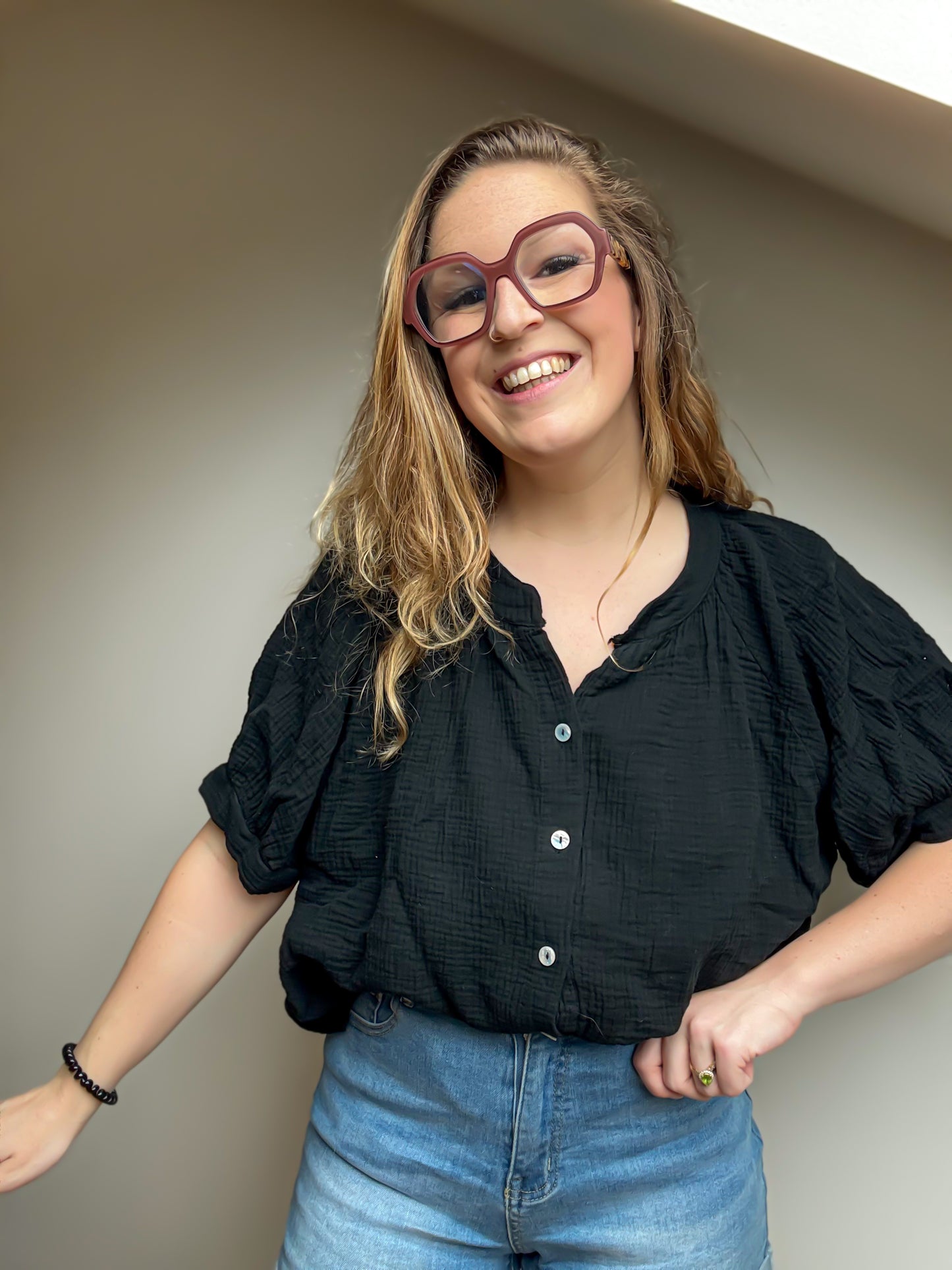 Kato blouse | zwart
