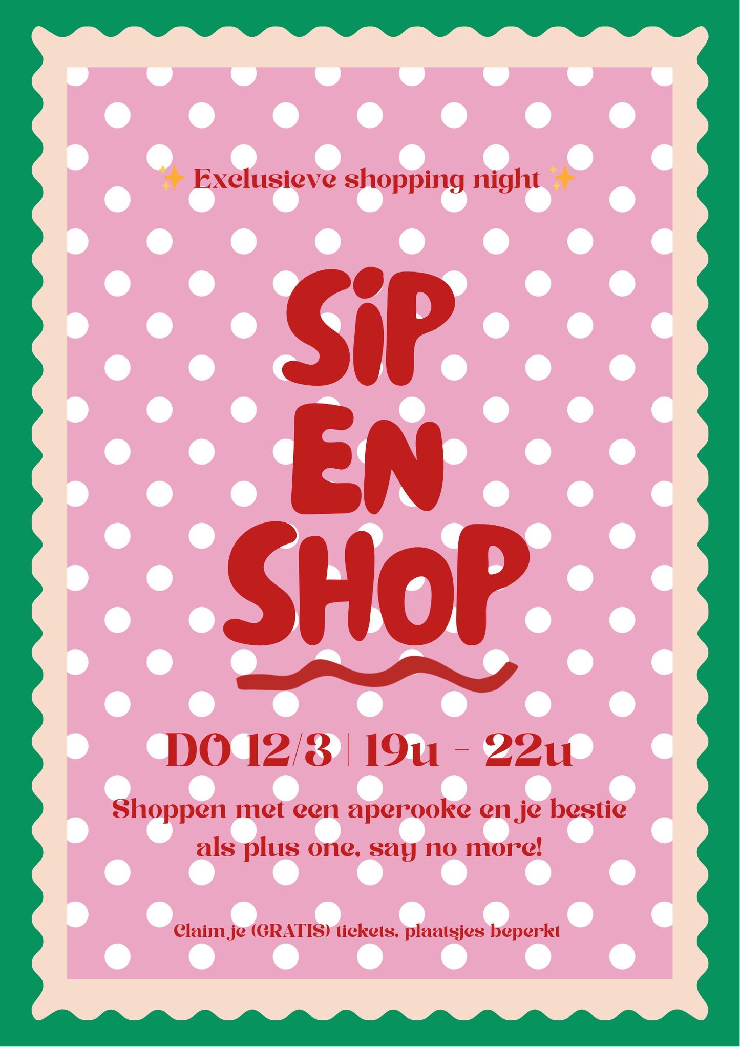 🥂 SIP & SHOP 🛍️ | 12/3 19u-22u