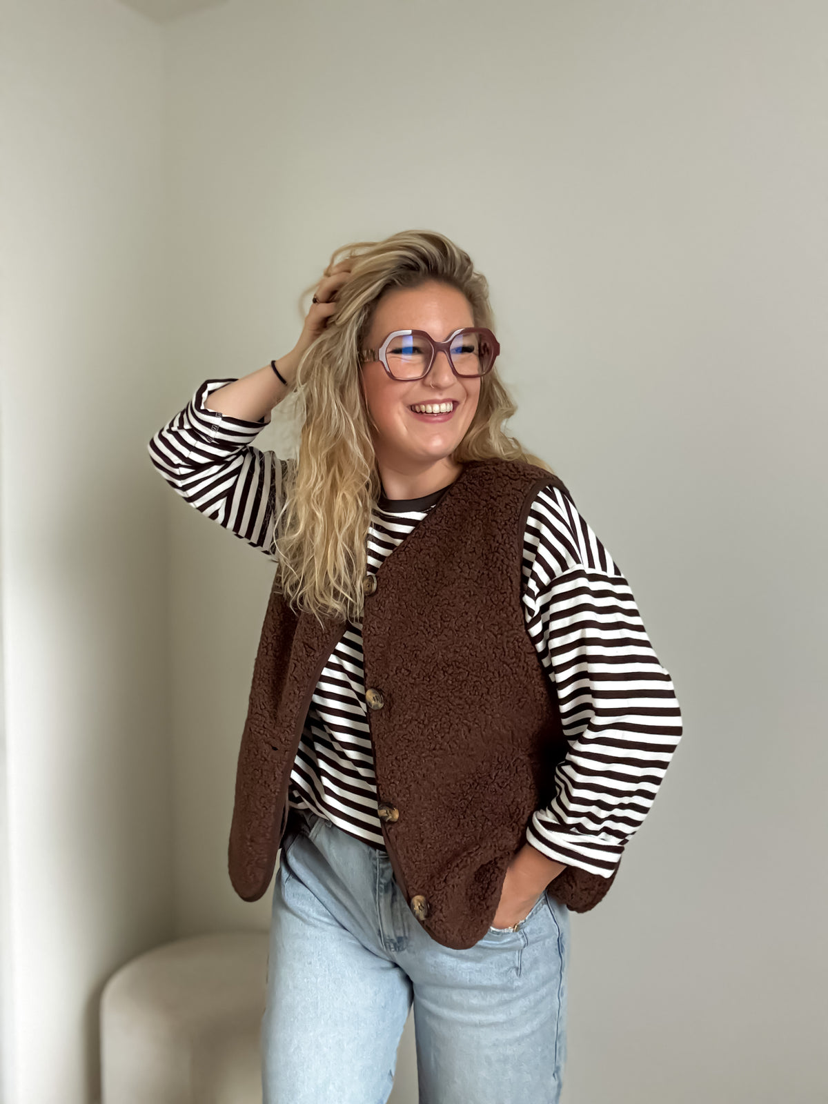 Zita gilet | choco