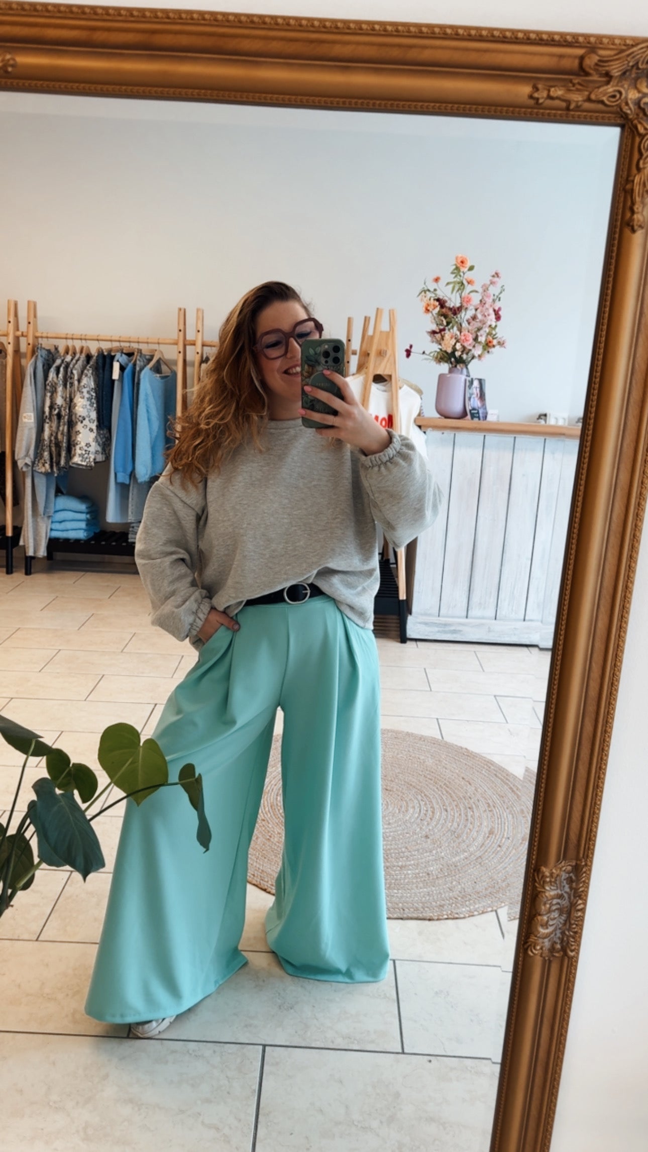 Feel Food Broek | Soft Turquoise