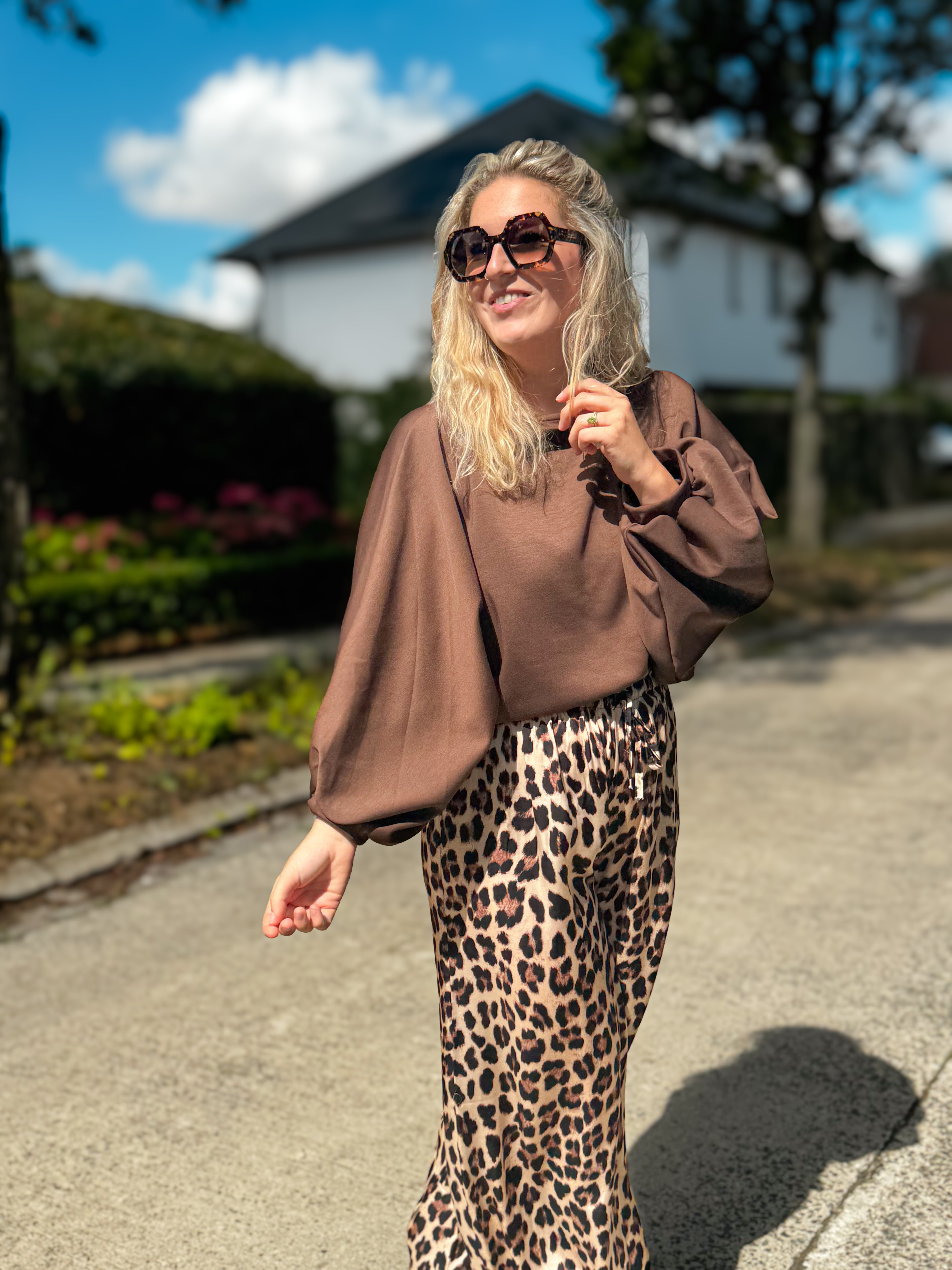 Babette sweater | chocolade