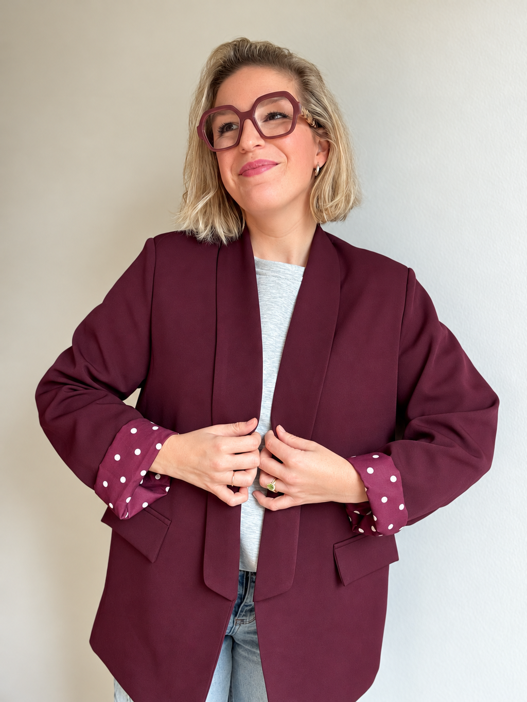 Babs blazer | Bordeaux