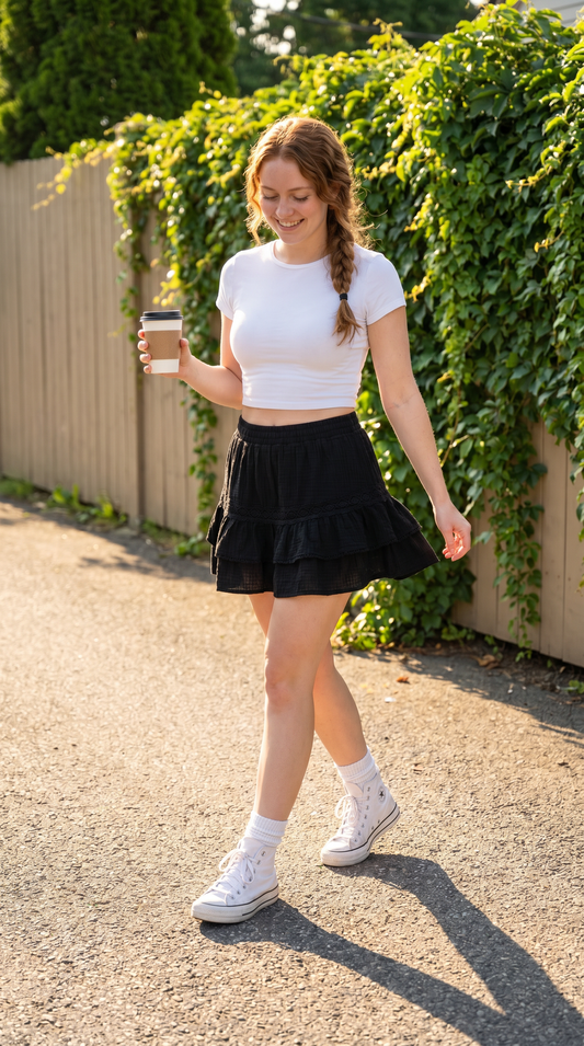 Sanne mini-rokje | zwart