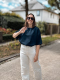 Marie top | marine (RESTOCK verz. 28/8)