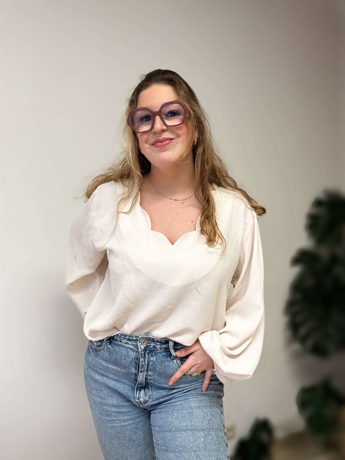 Bloom blouse | Crème