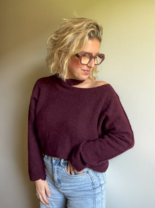 Alba knit | Burgundy