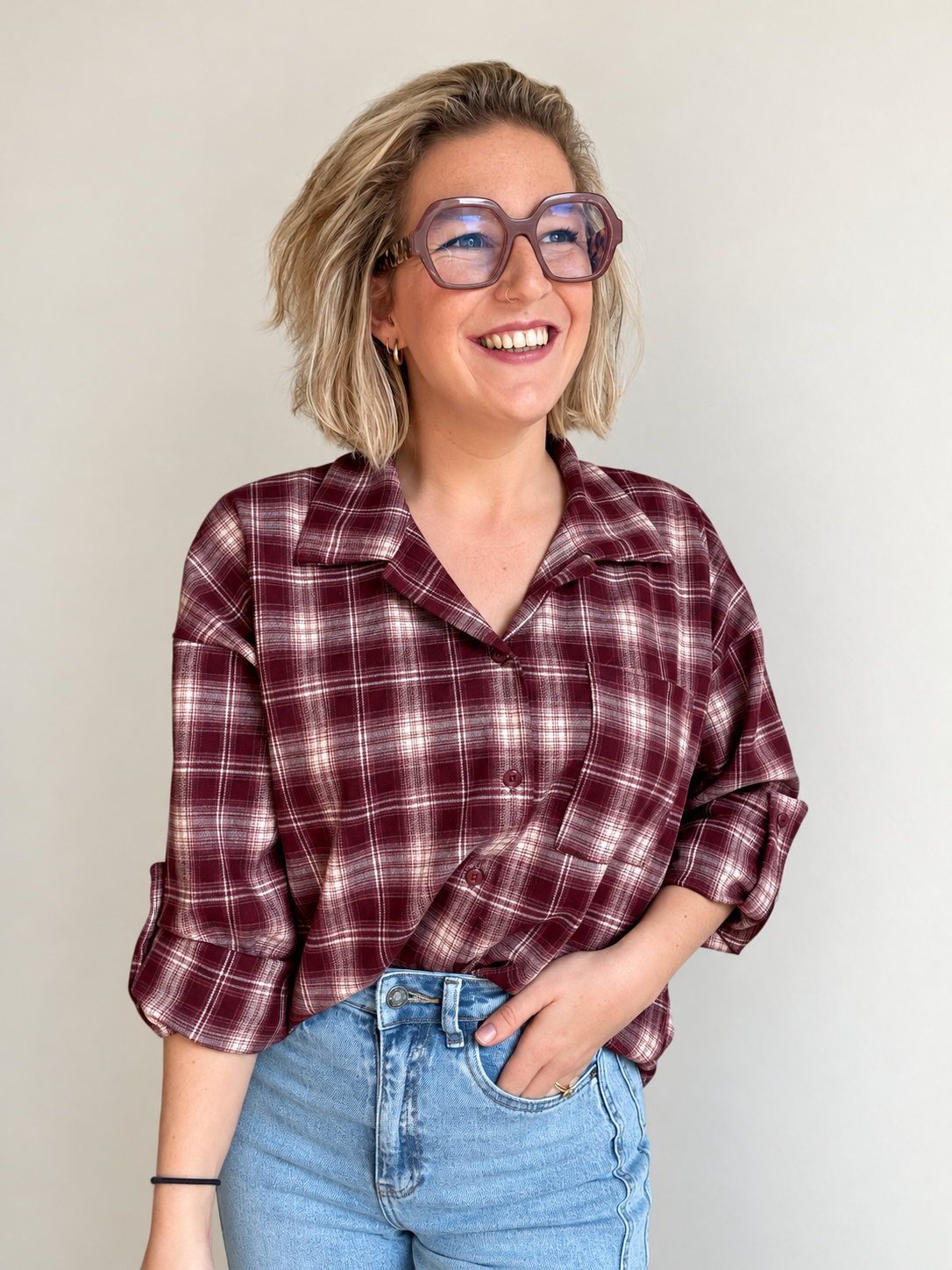 Daffy blouse | Bordeaux