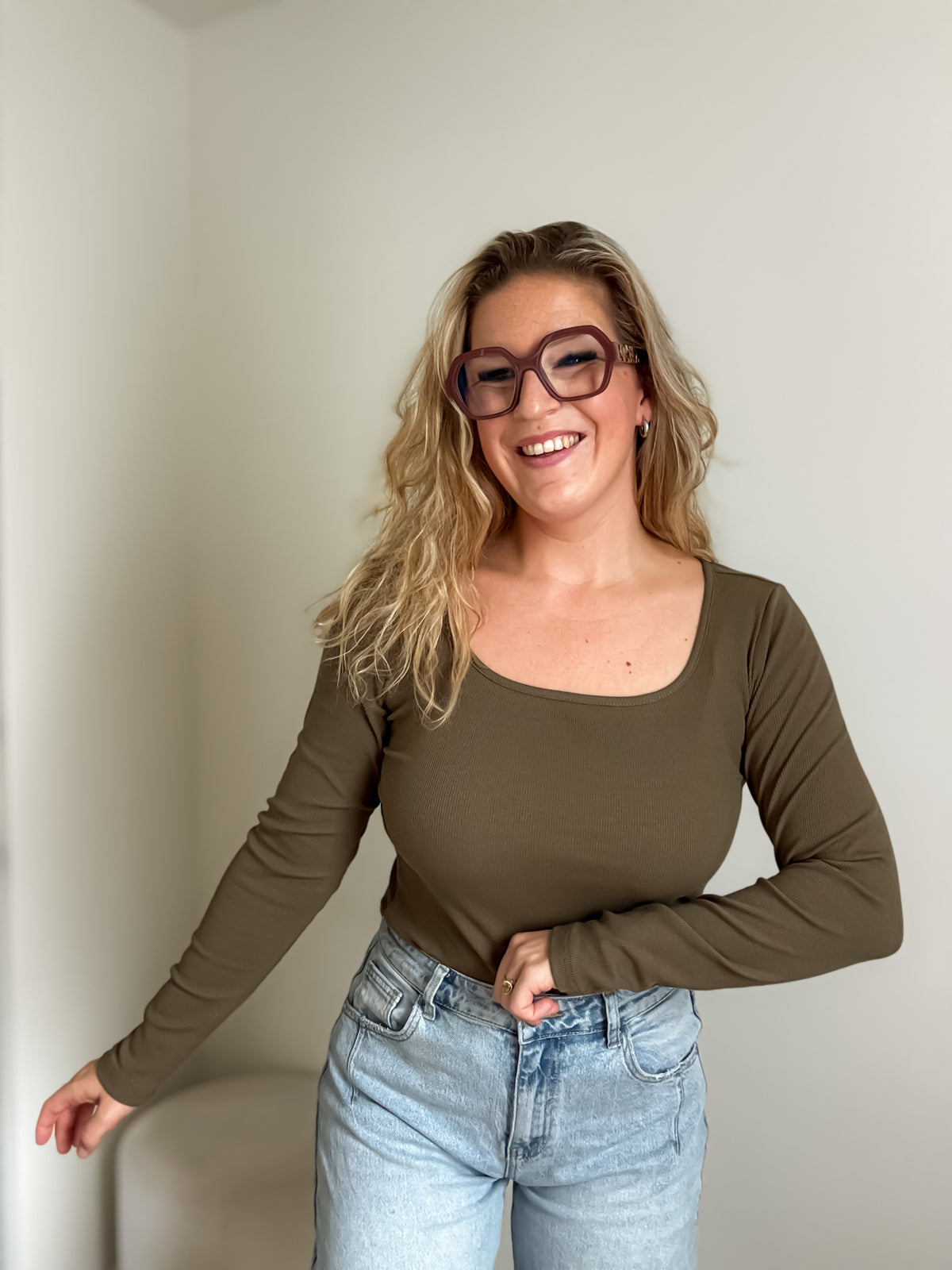 Jenna top | kaki