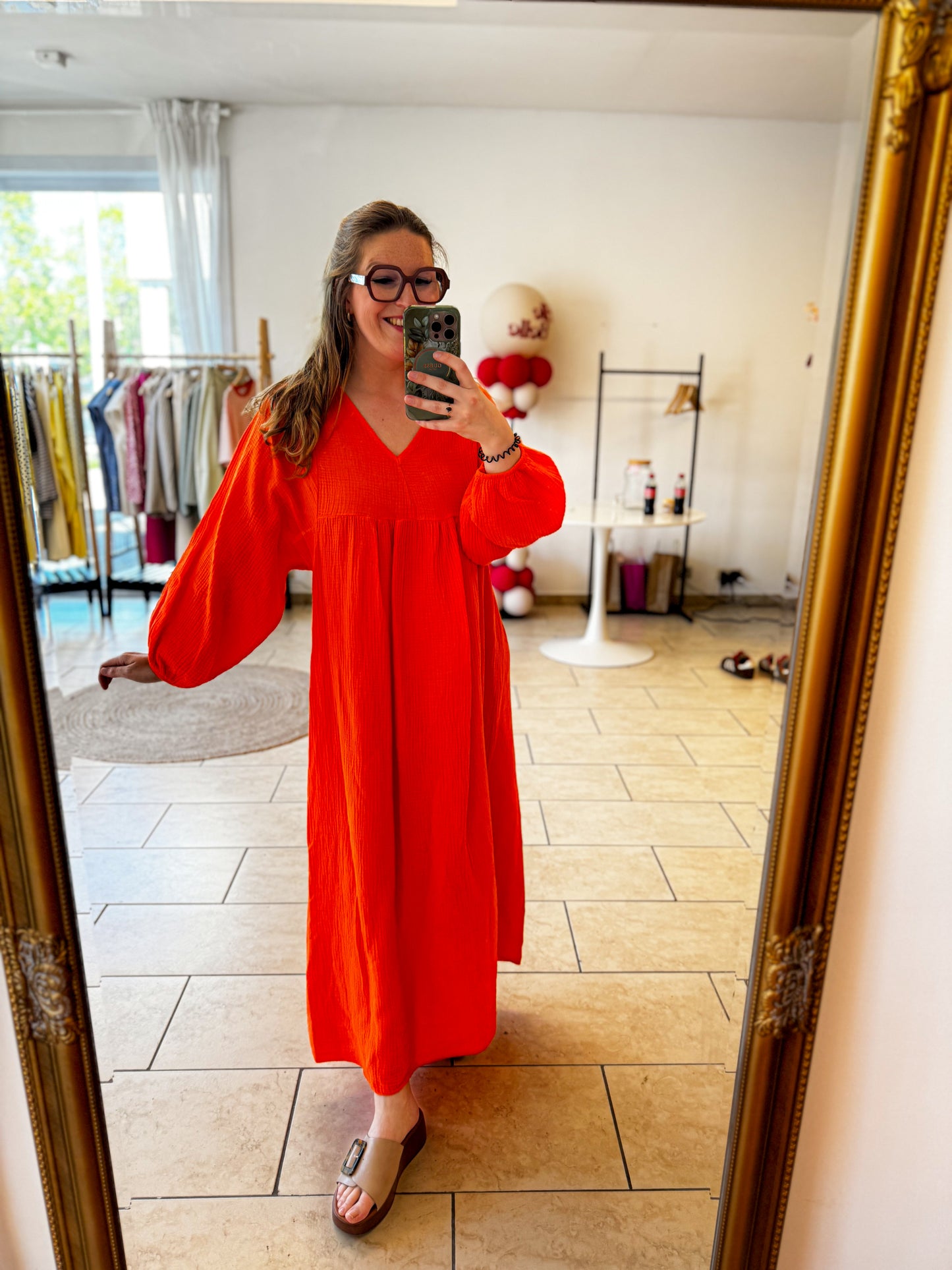 Demi jurk | oranje