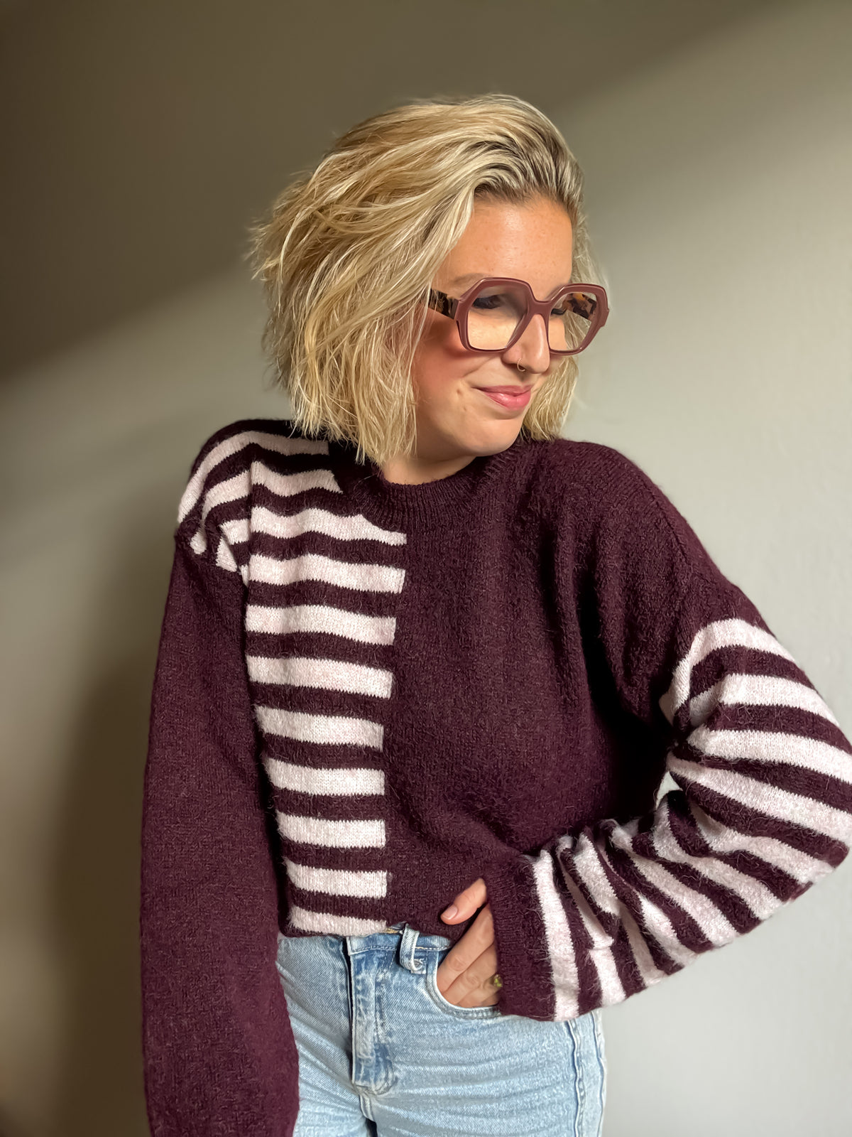 Nona knit | Burgundy