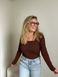 Jenna top | choco