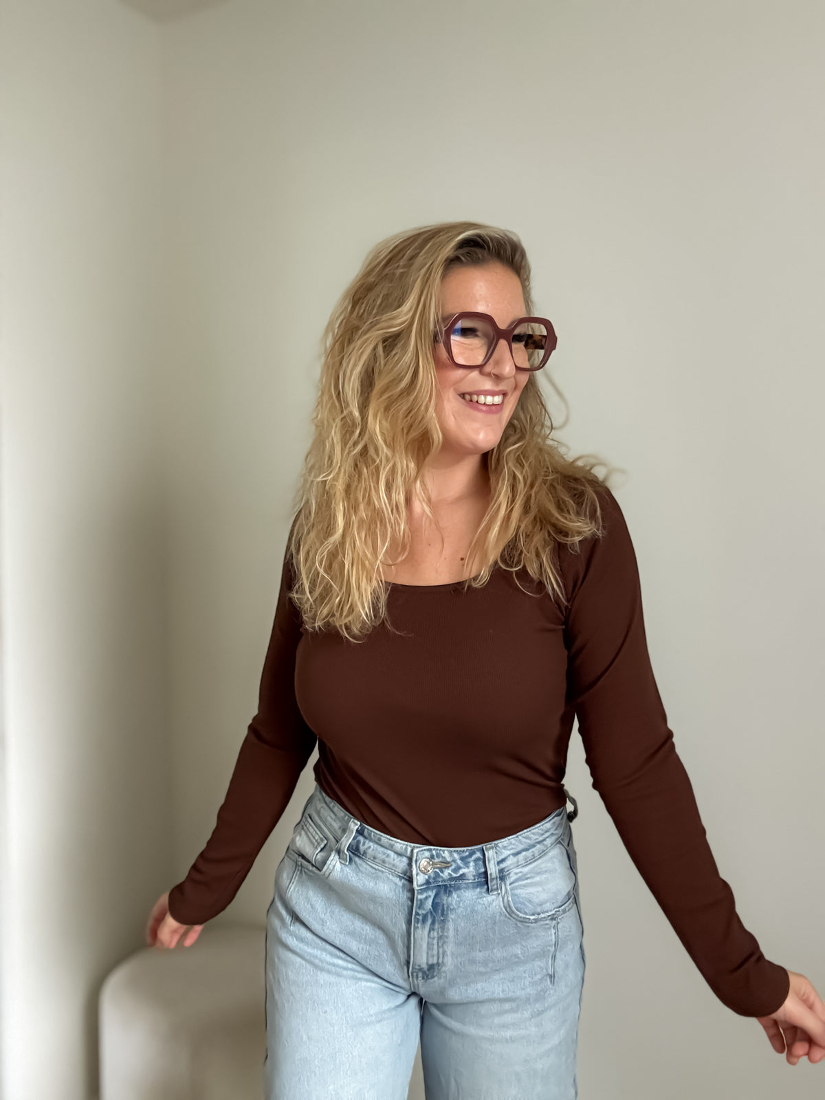 Jenna top | choco