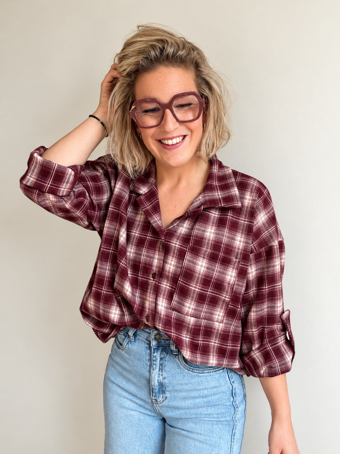 Daffy blouse | Bordeaux