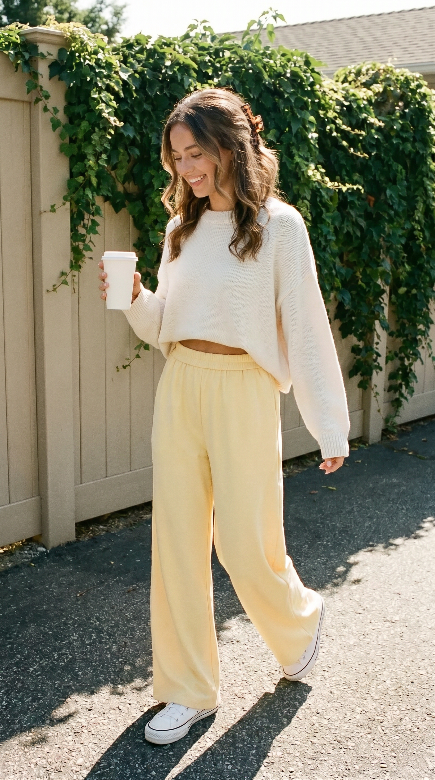 Féline pantalon | butter yellow