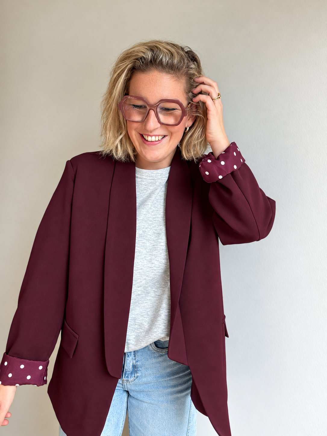 Babs blazer | Bordeaux