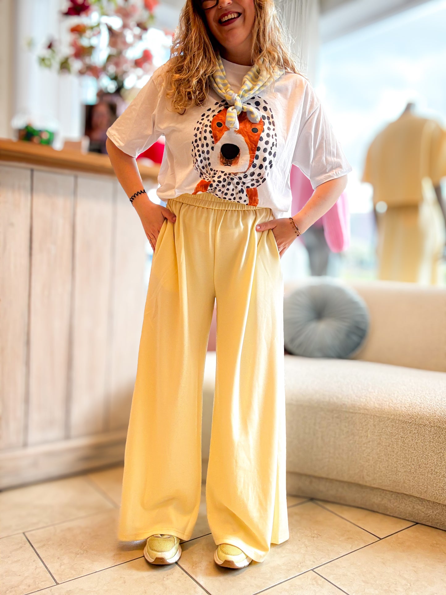 Féline pantalon | butter yellow