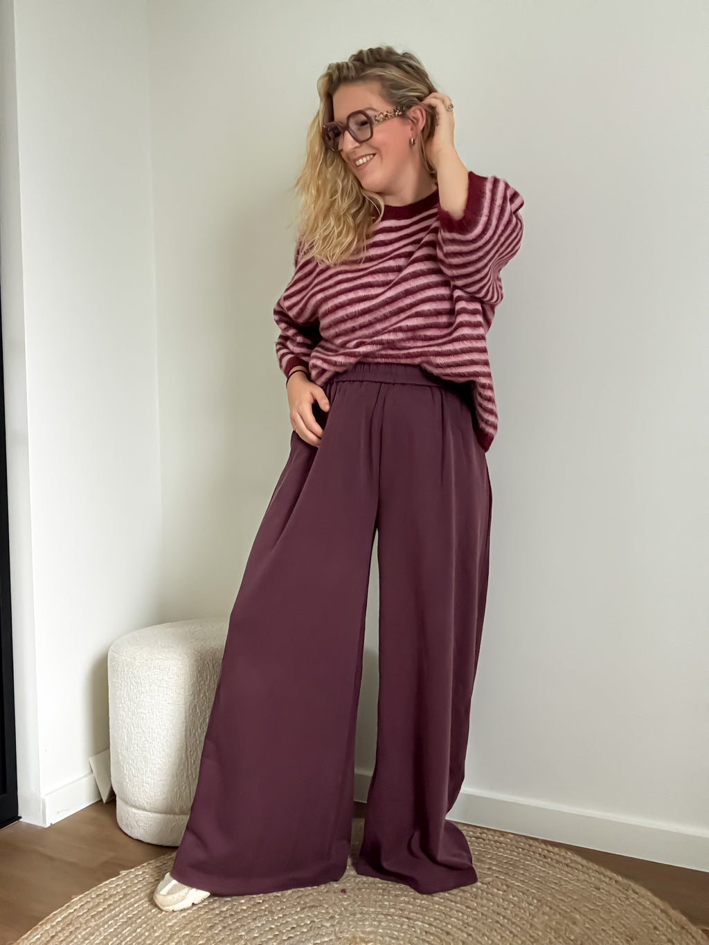 Feline pantalon | burgundy