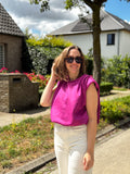 Sara top | fuchsia