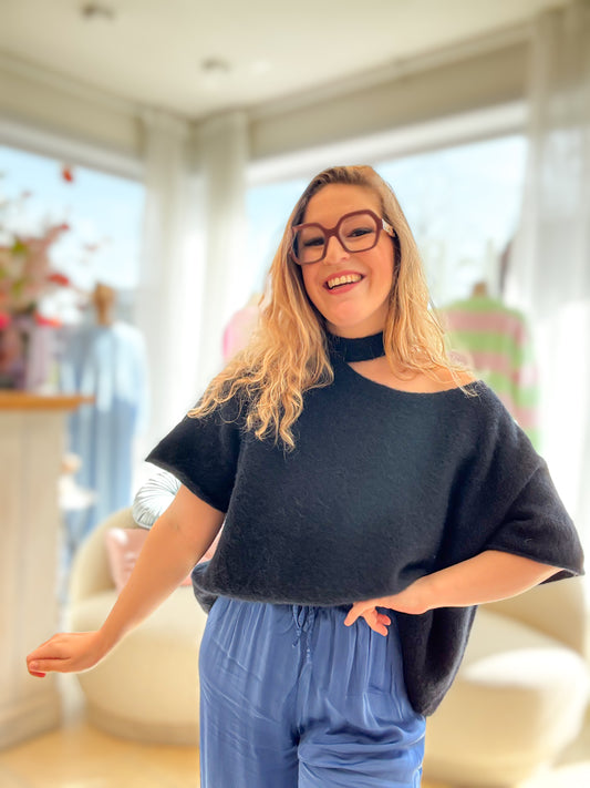 Hella top | marine blauw