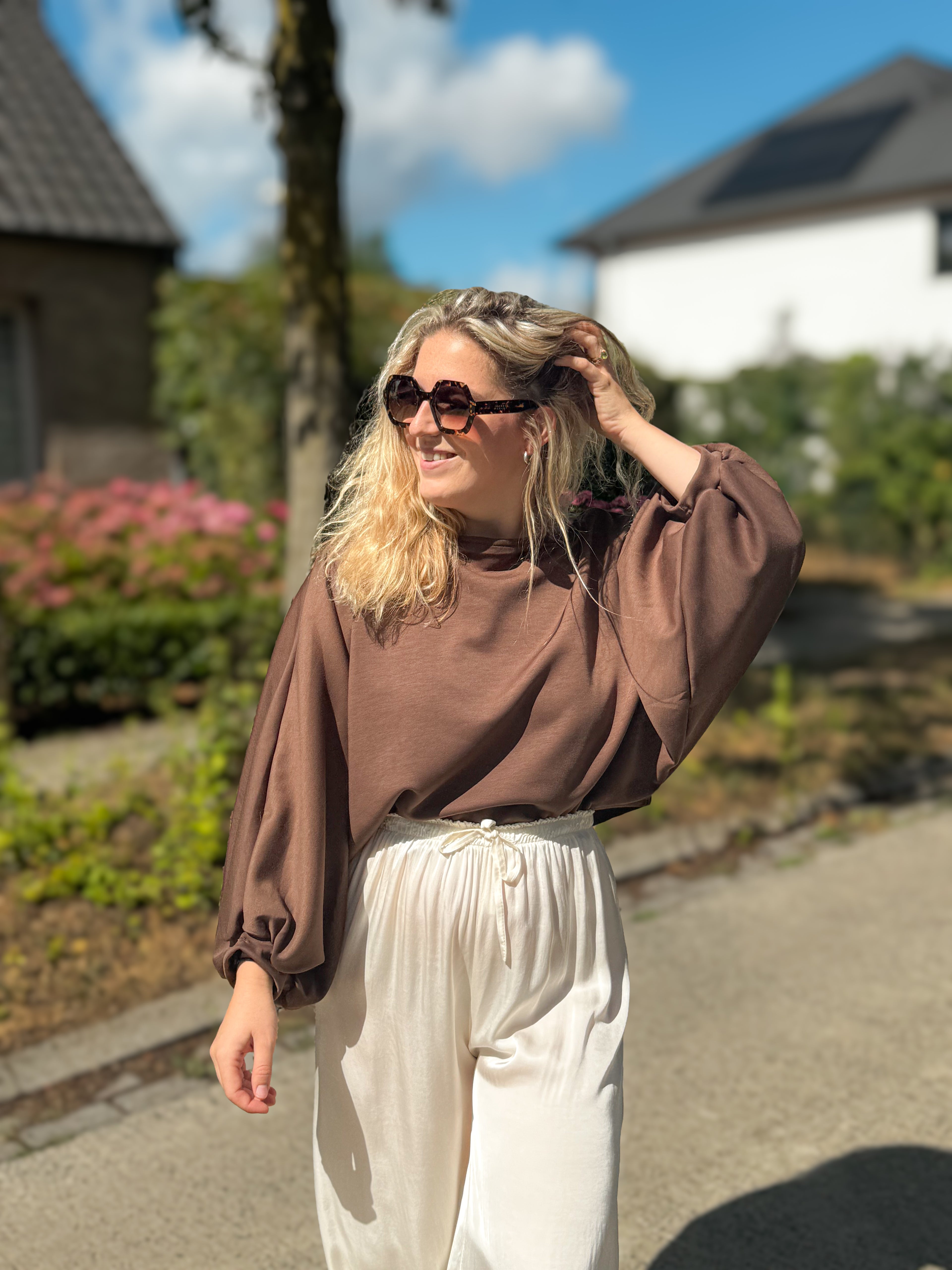 Babette sweater | chocolade