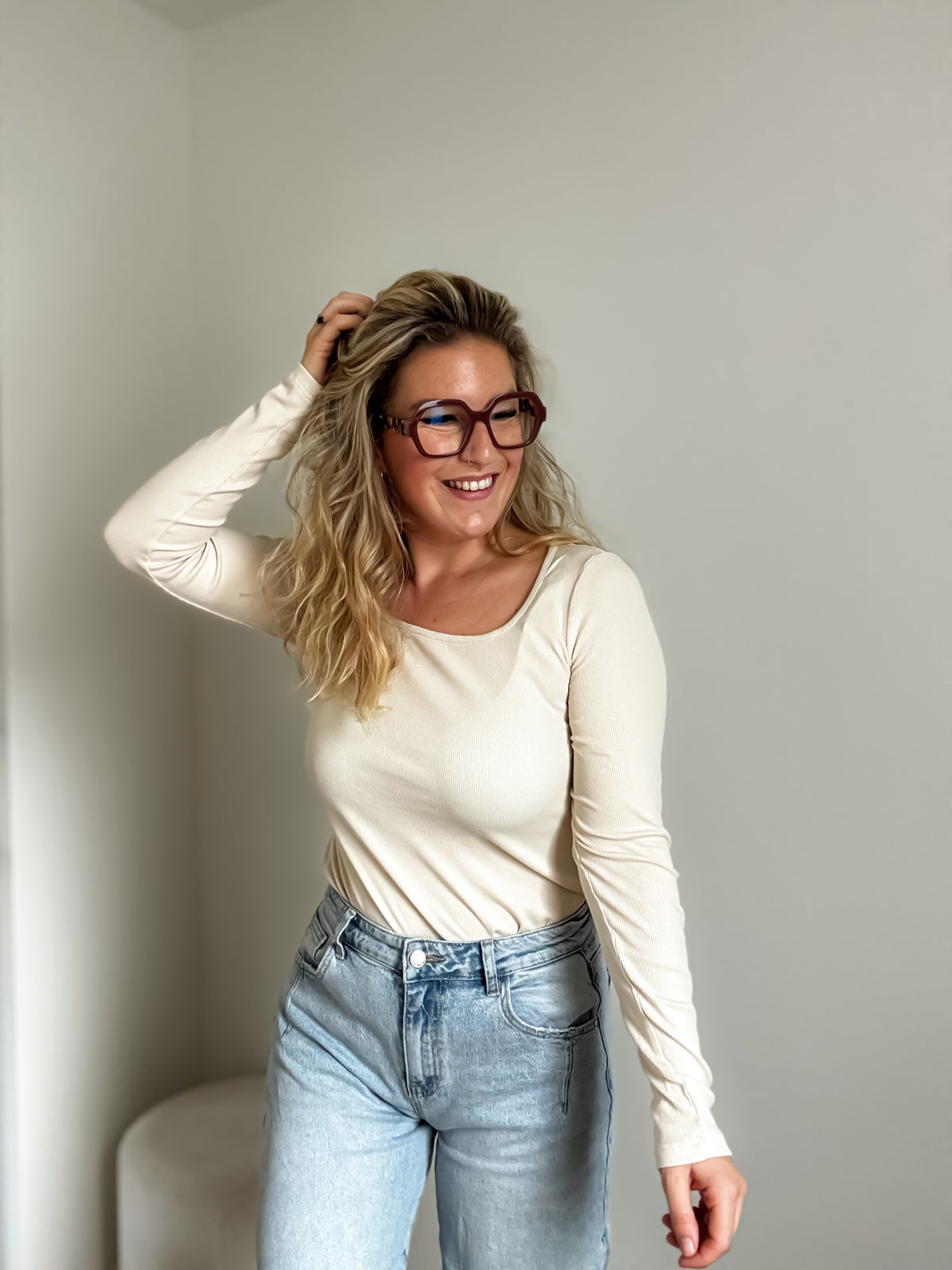 Jenna top | crème