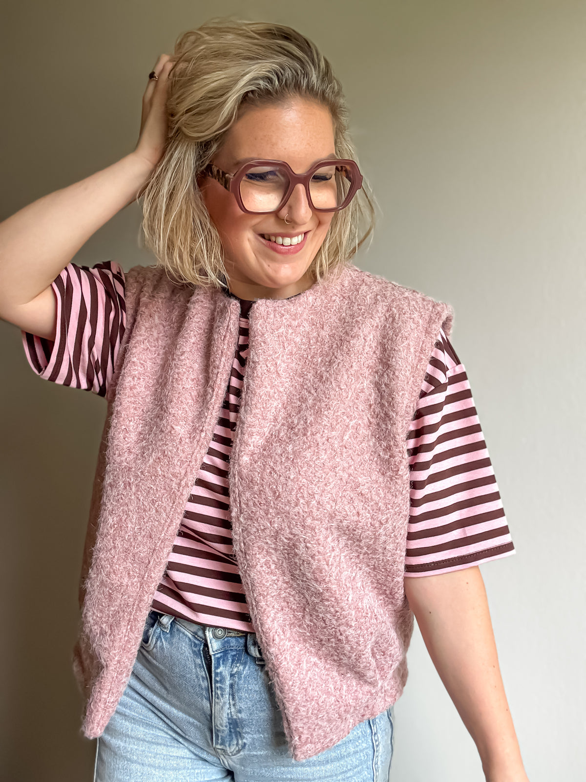 Livia top | Choco - roze