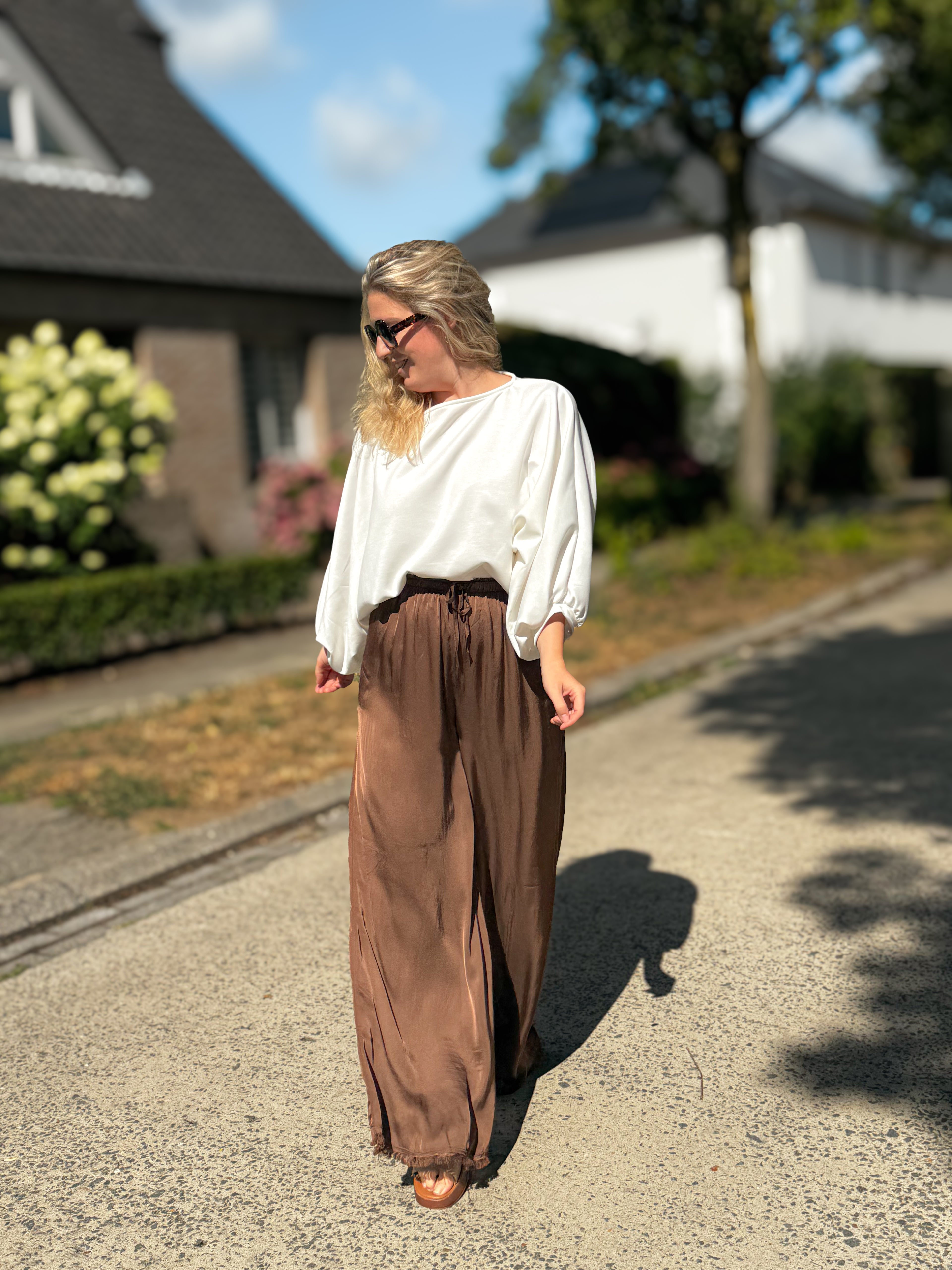 Hazel pantalon | chocolade