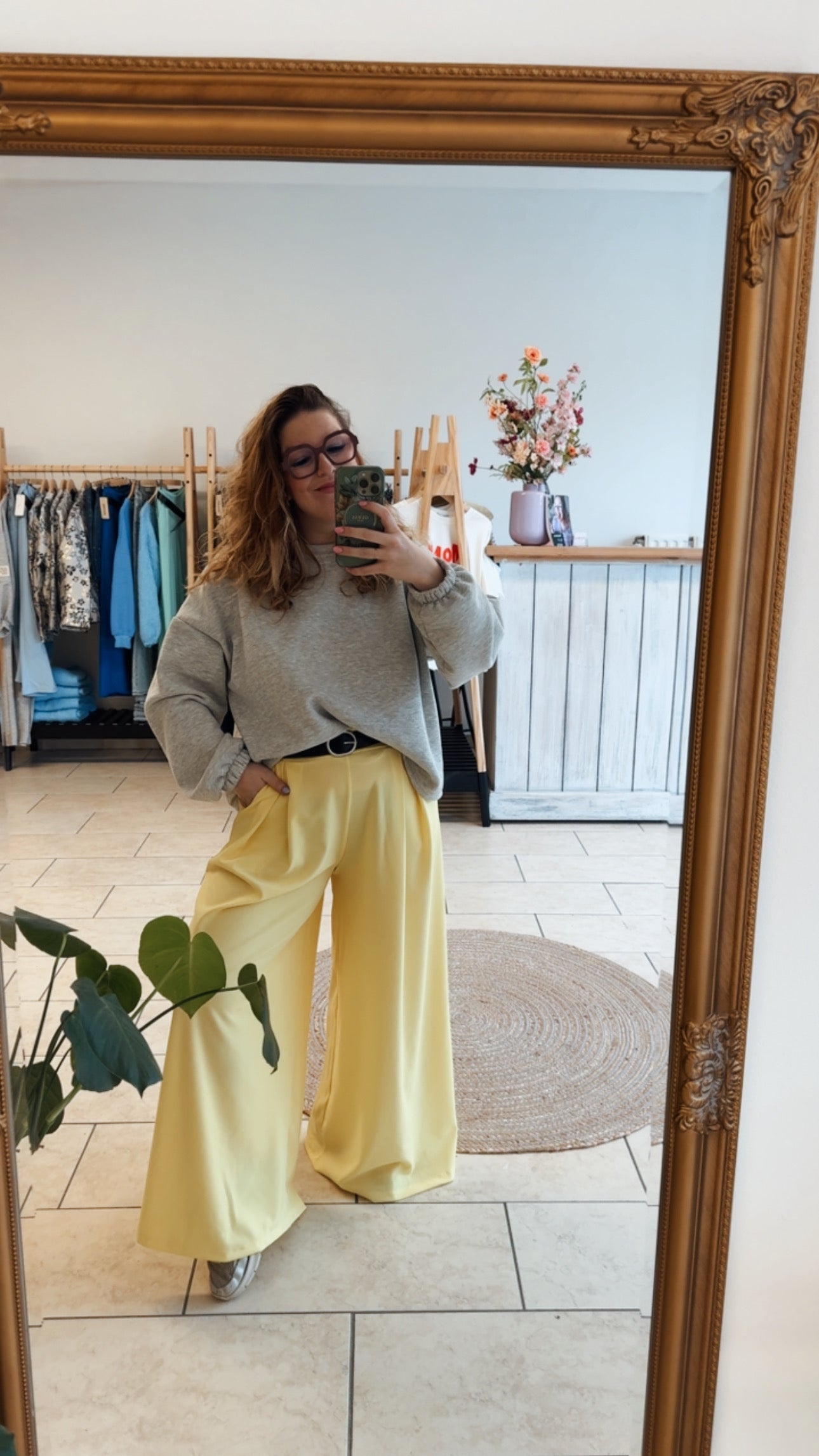Feel Good Broek | Geel