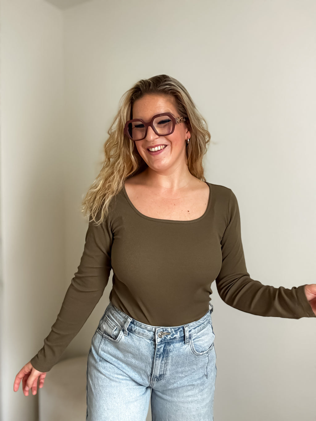Jenna top | kaki