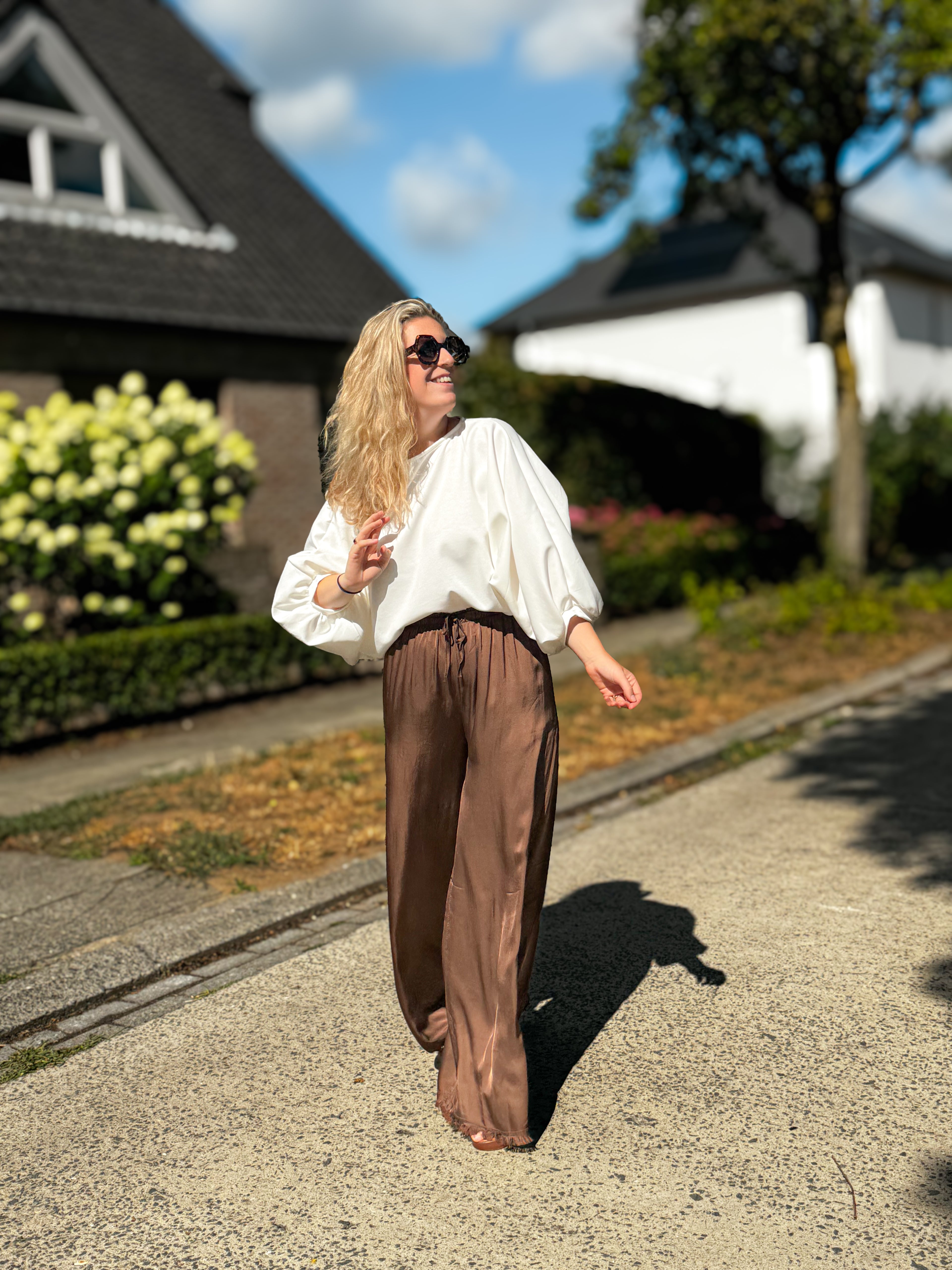 Hazel pantalon | chocolade