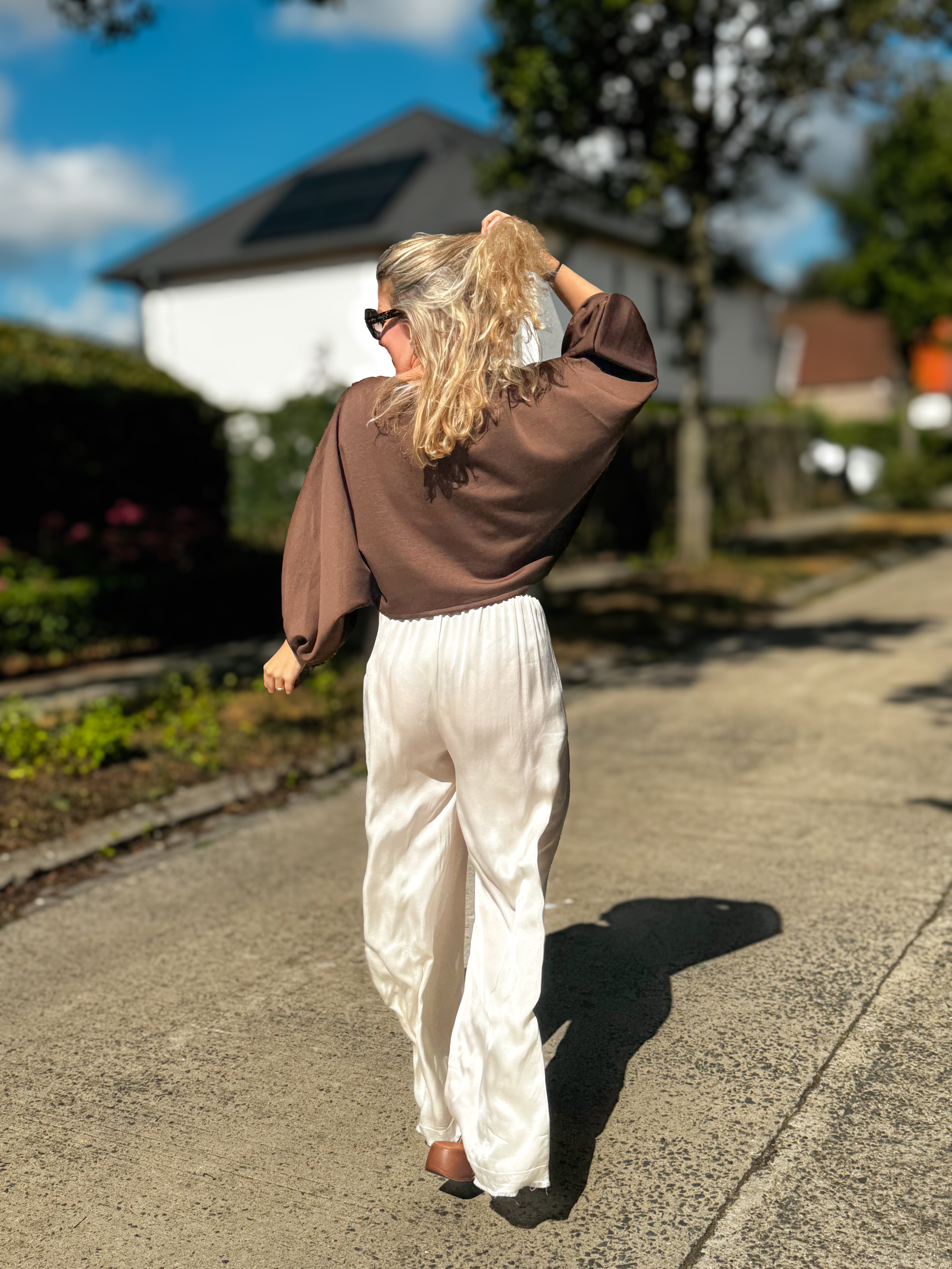 Babette sweater | chocolade