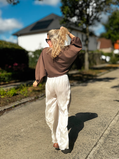 Babette sweater | chocolade