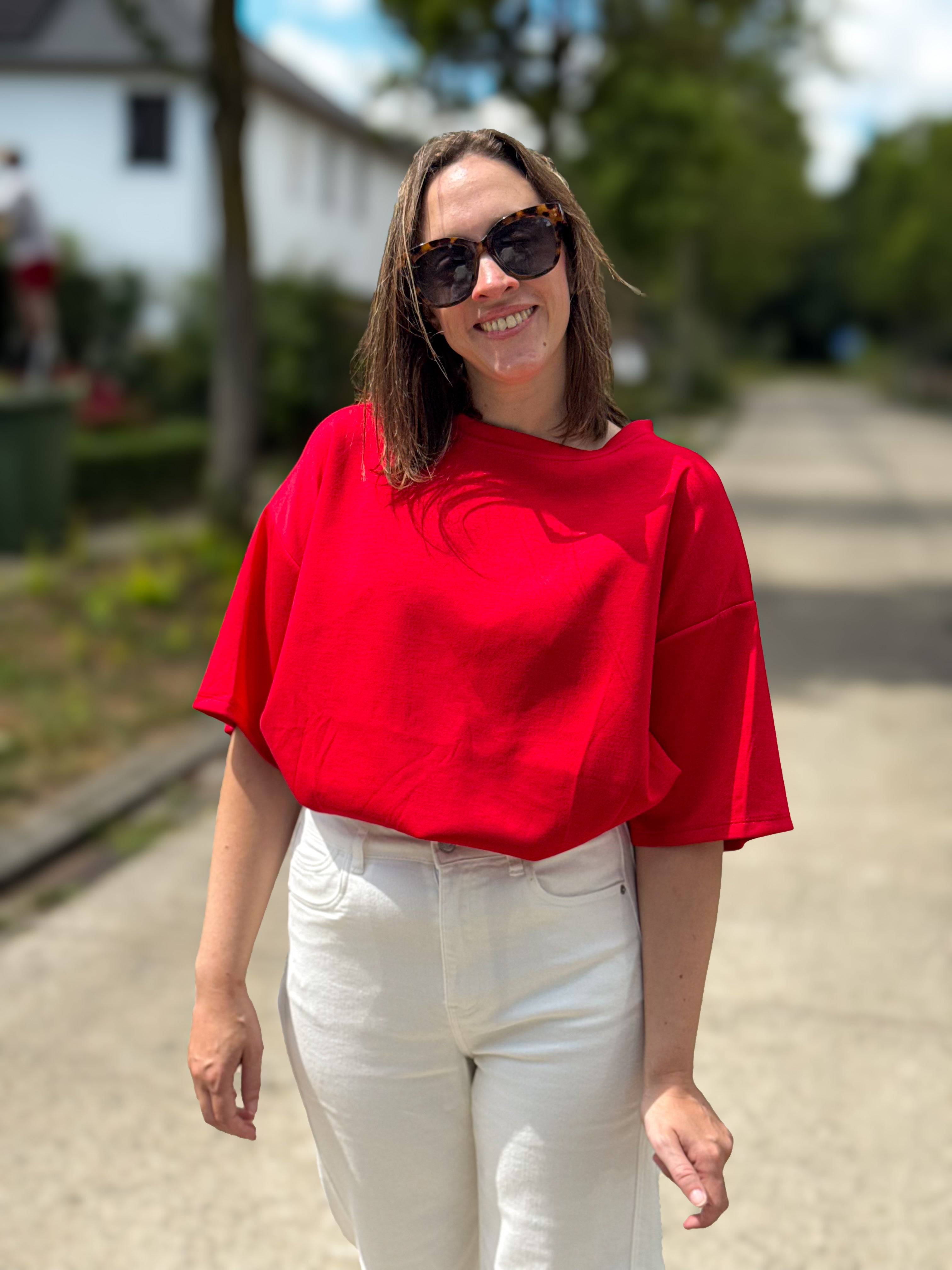Marie top | rood