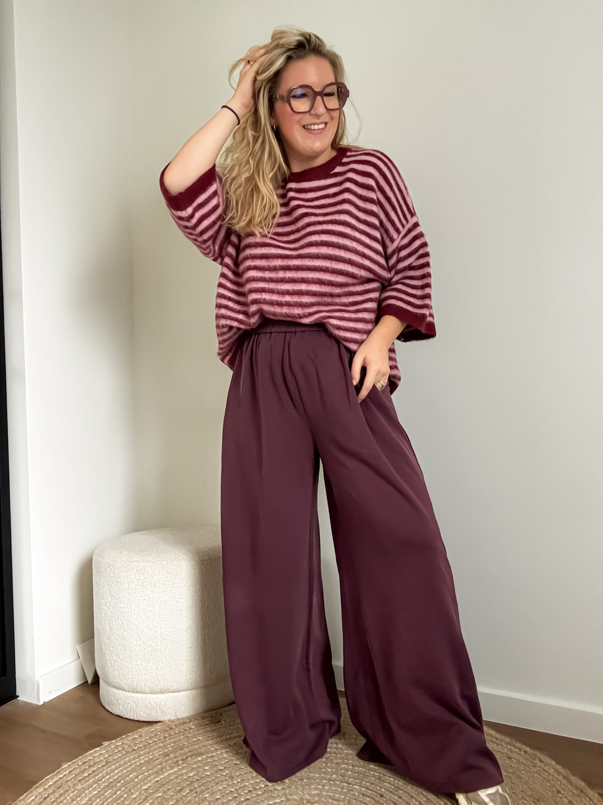 Feline pantalon | burgundy