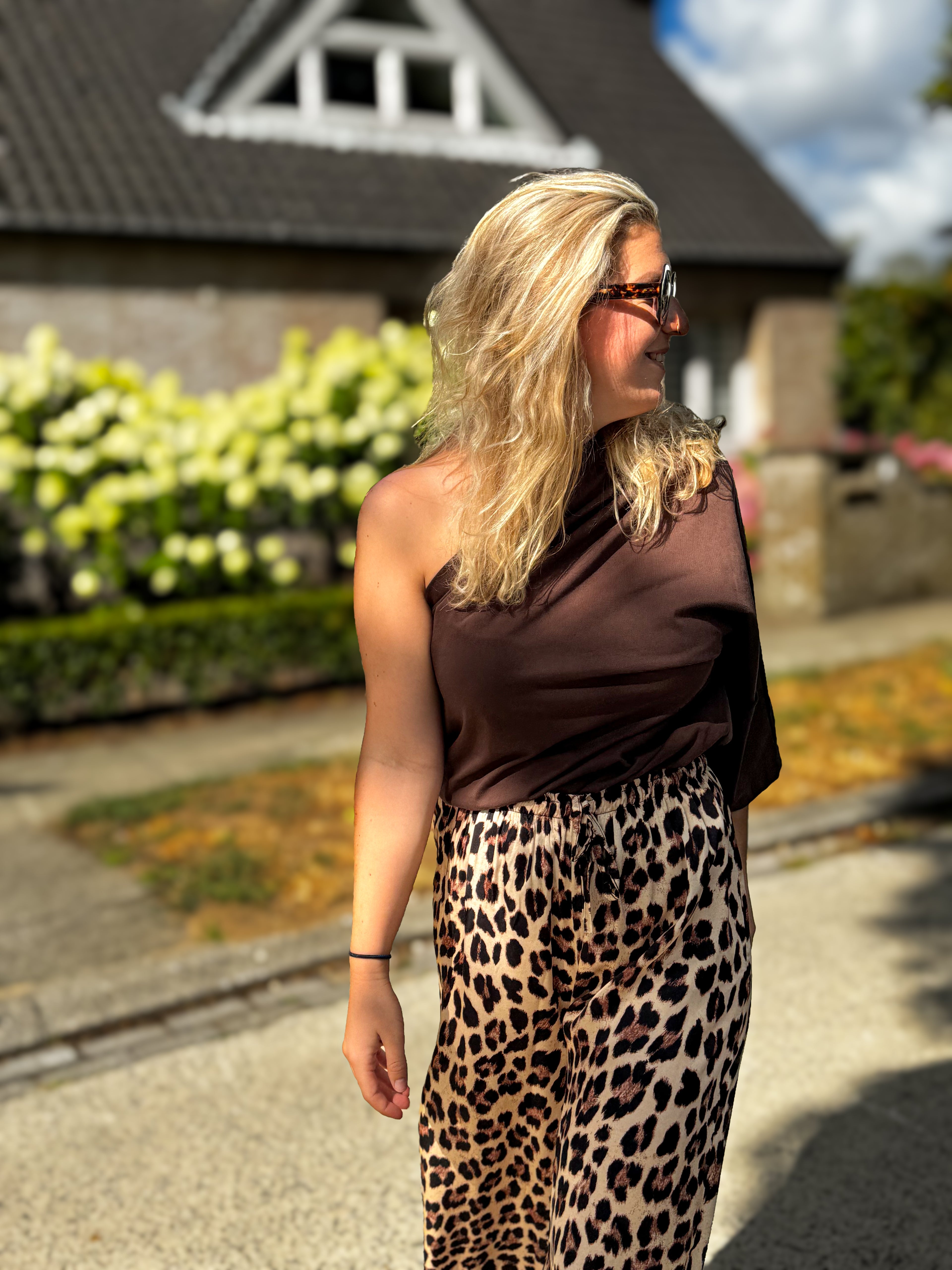 Anna top | chocolade