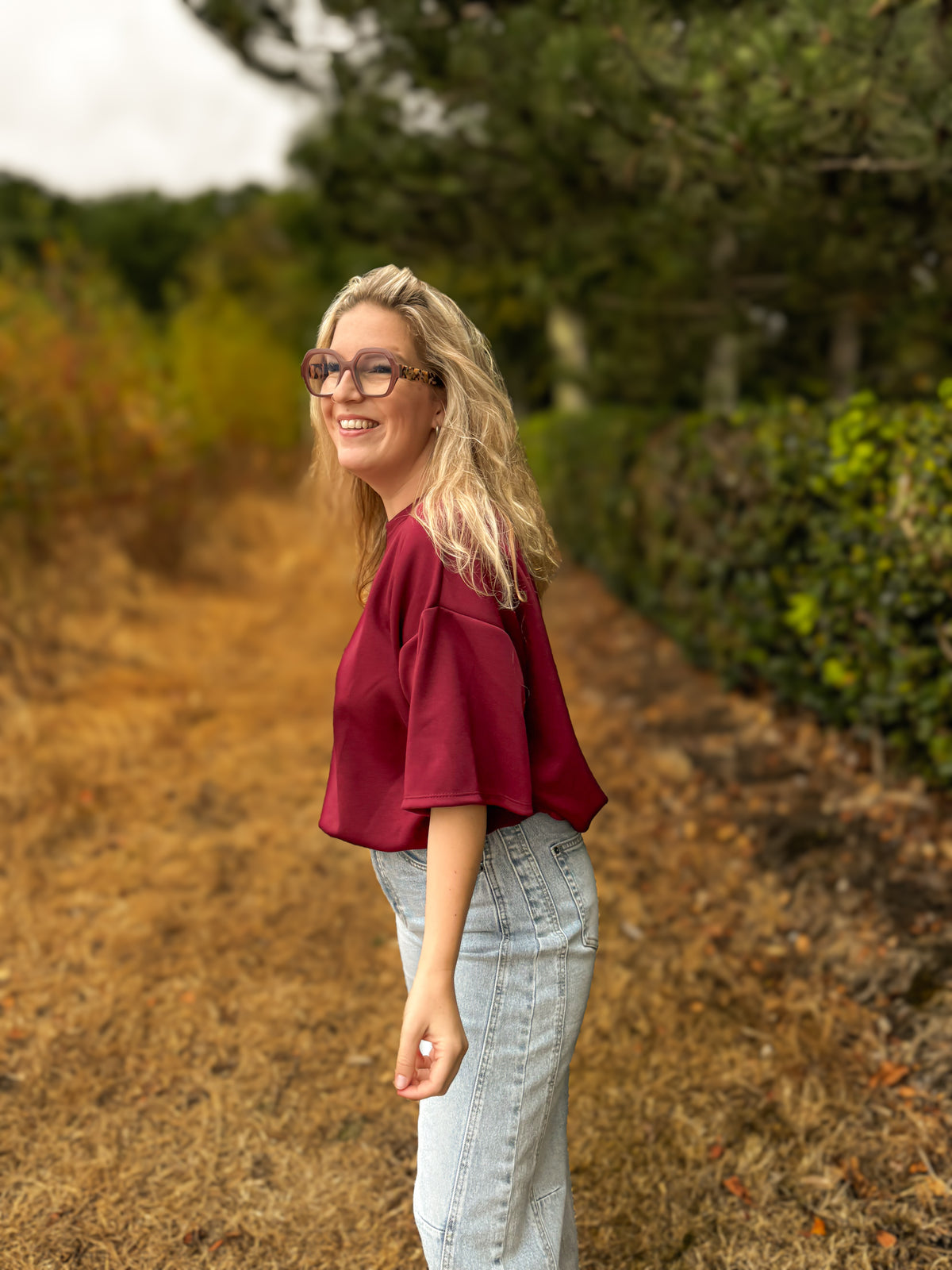 Marie top | bordeaux