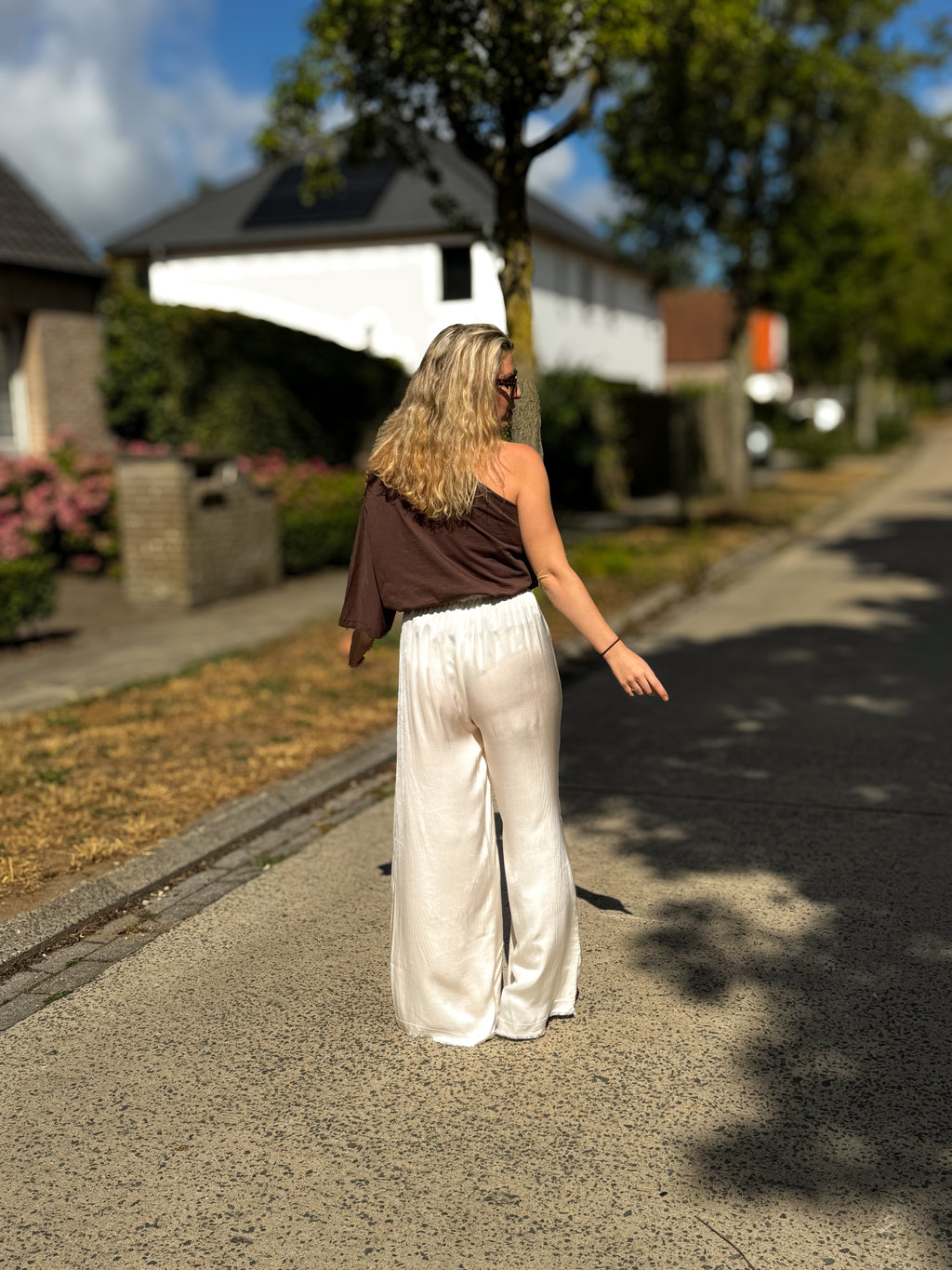 Anna top | chocolade