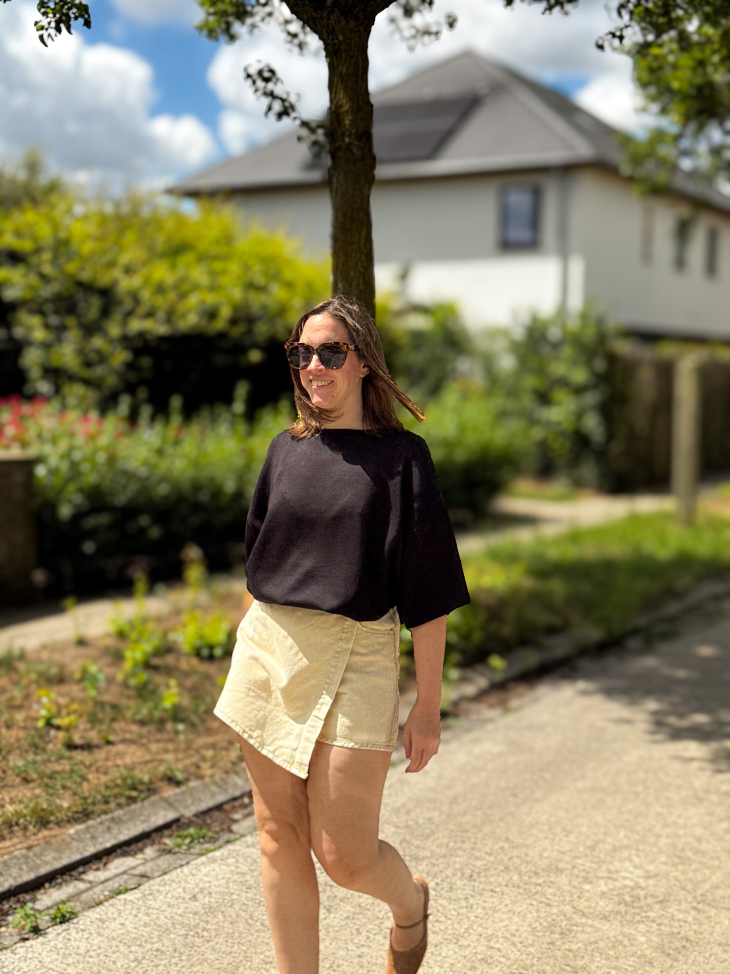 Marie top | zwart