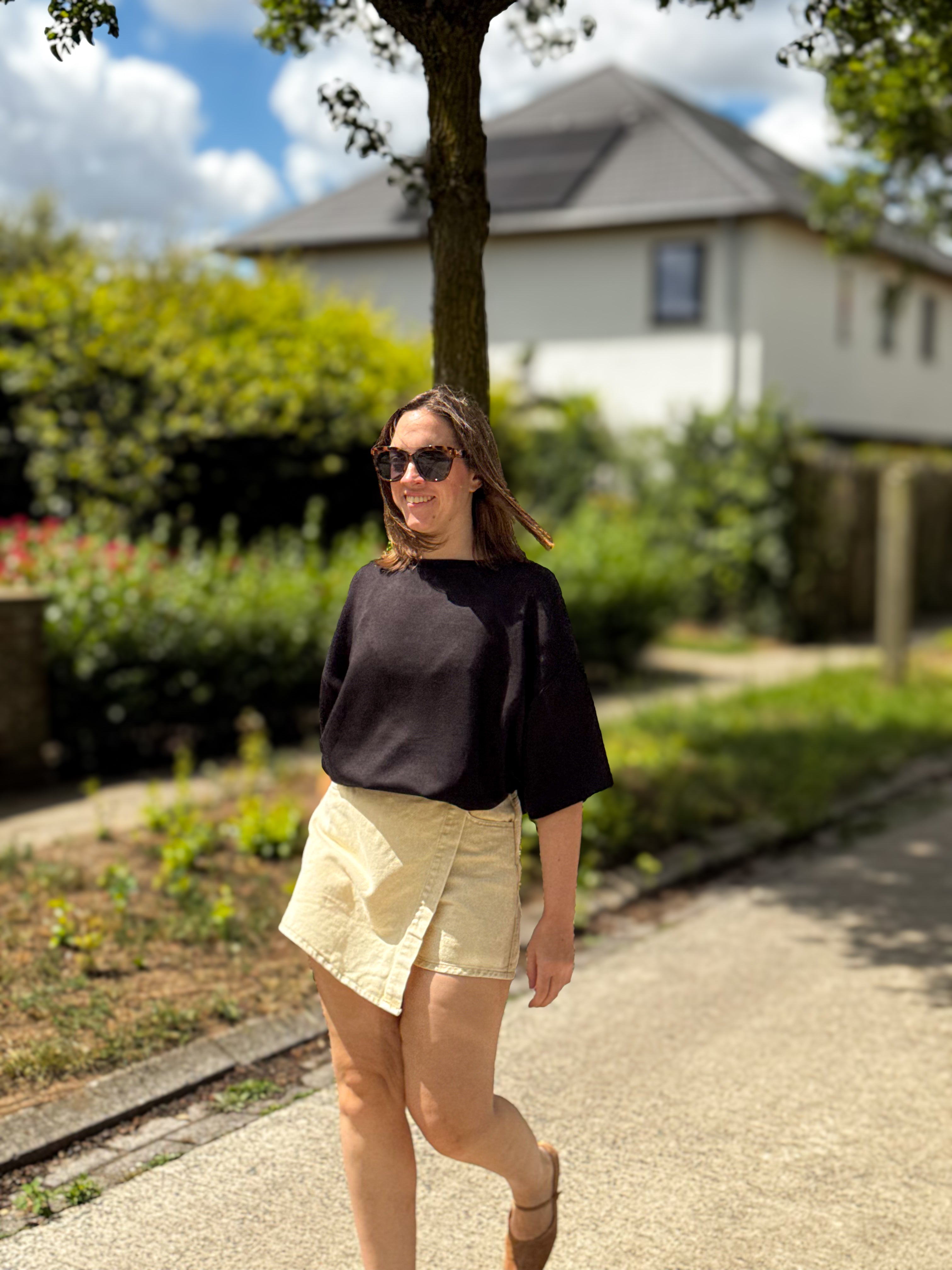 Marie top | zwart