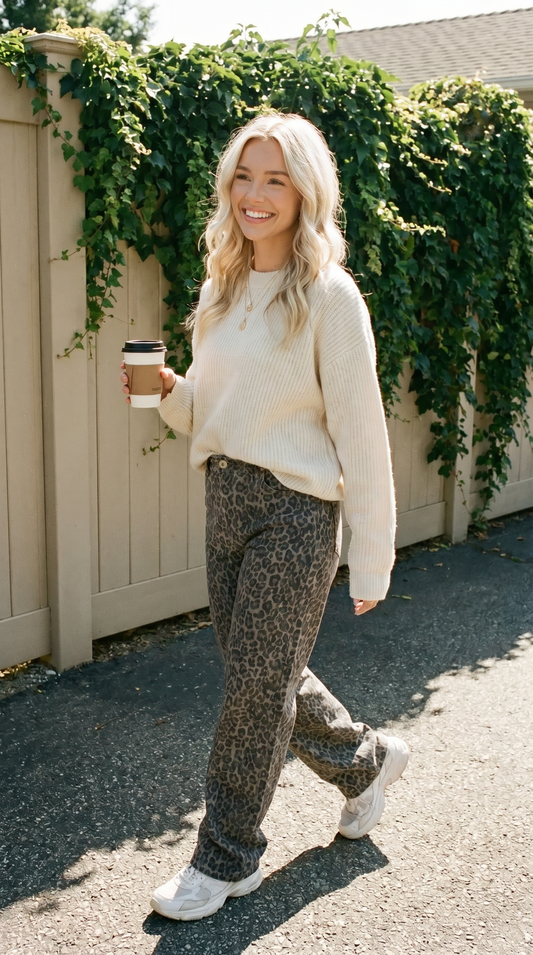 Leopard Jeans