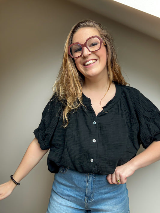 Kato blouse | zwart