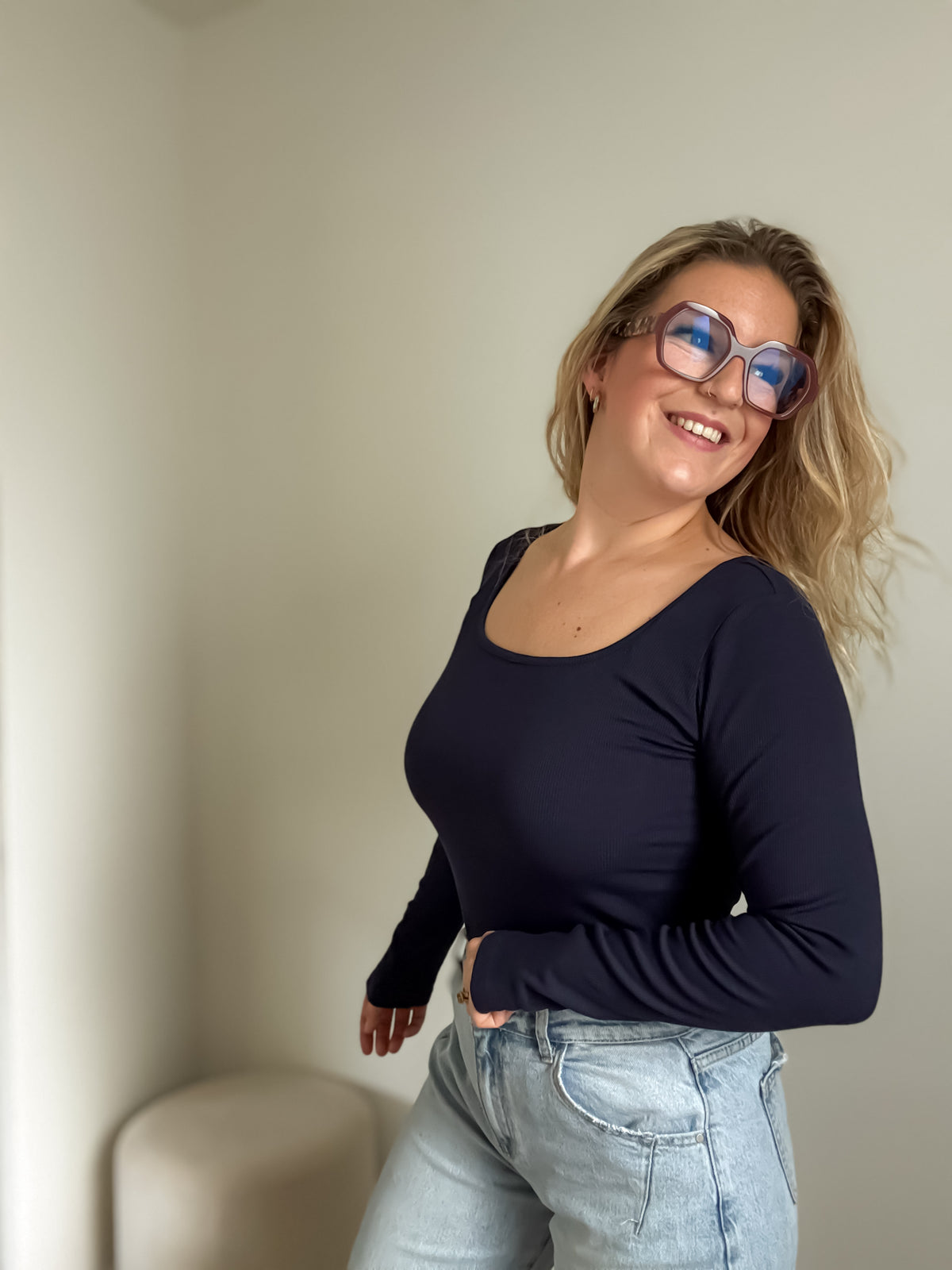 Jenna top | marine