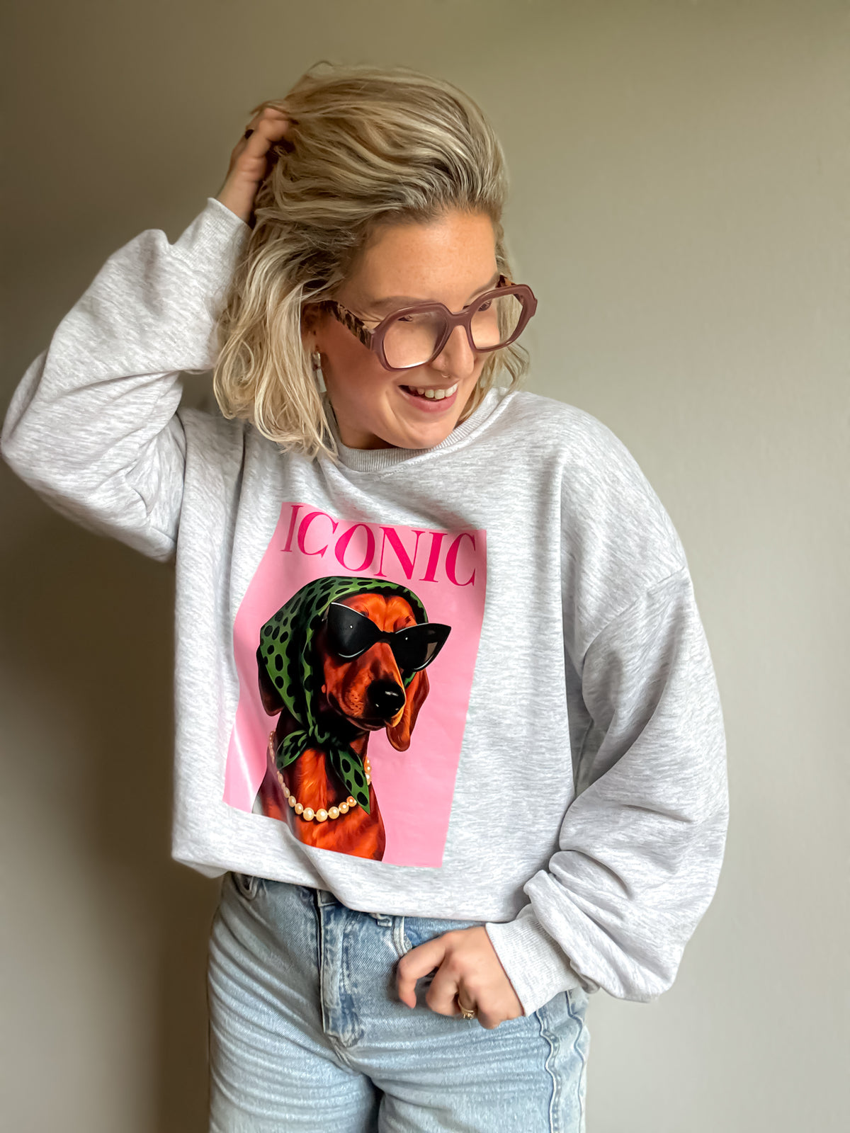 Iconic sweater | Grijs