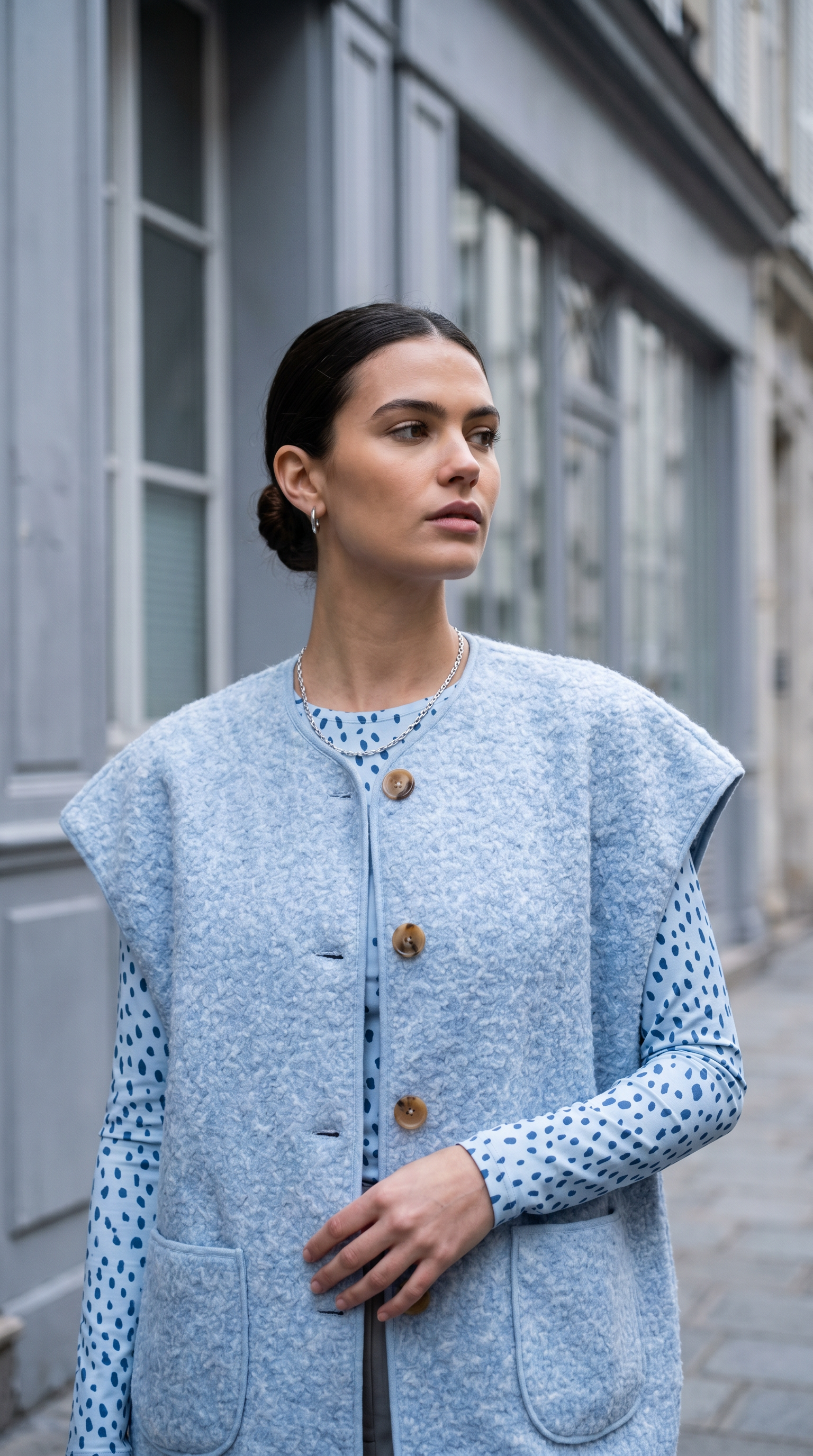 Isabel gilet | blauw