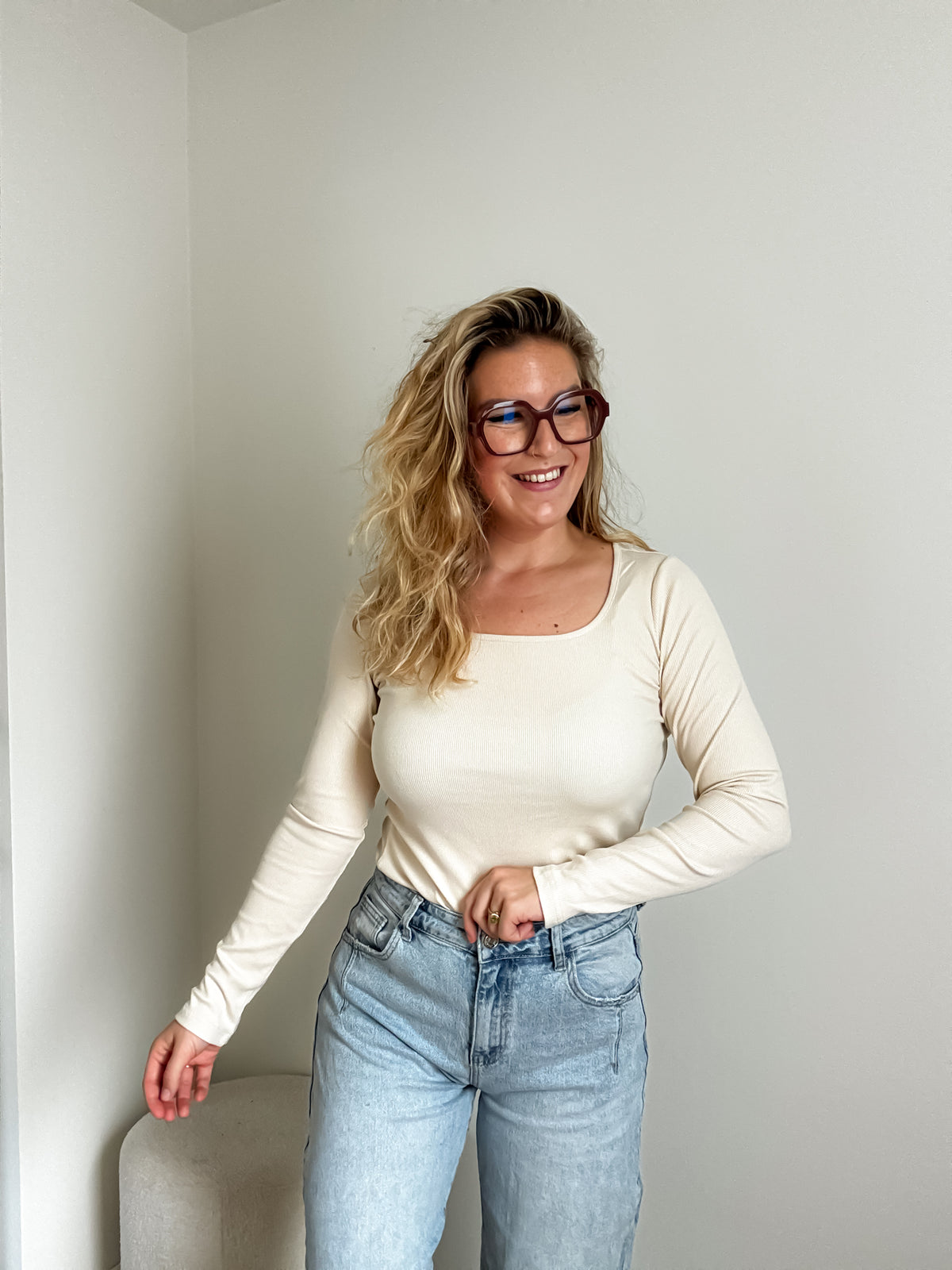 Jenna top | crème
